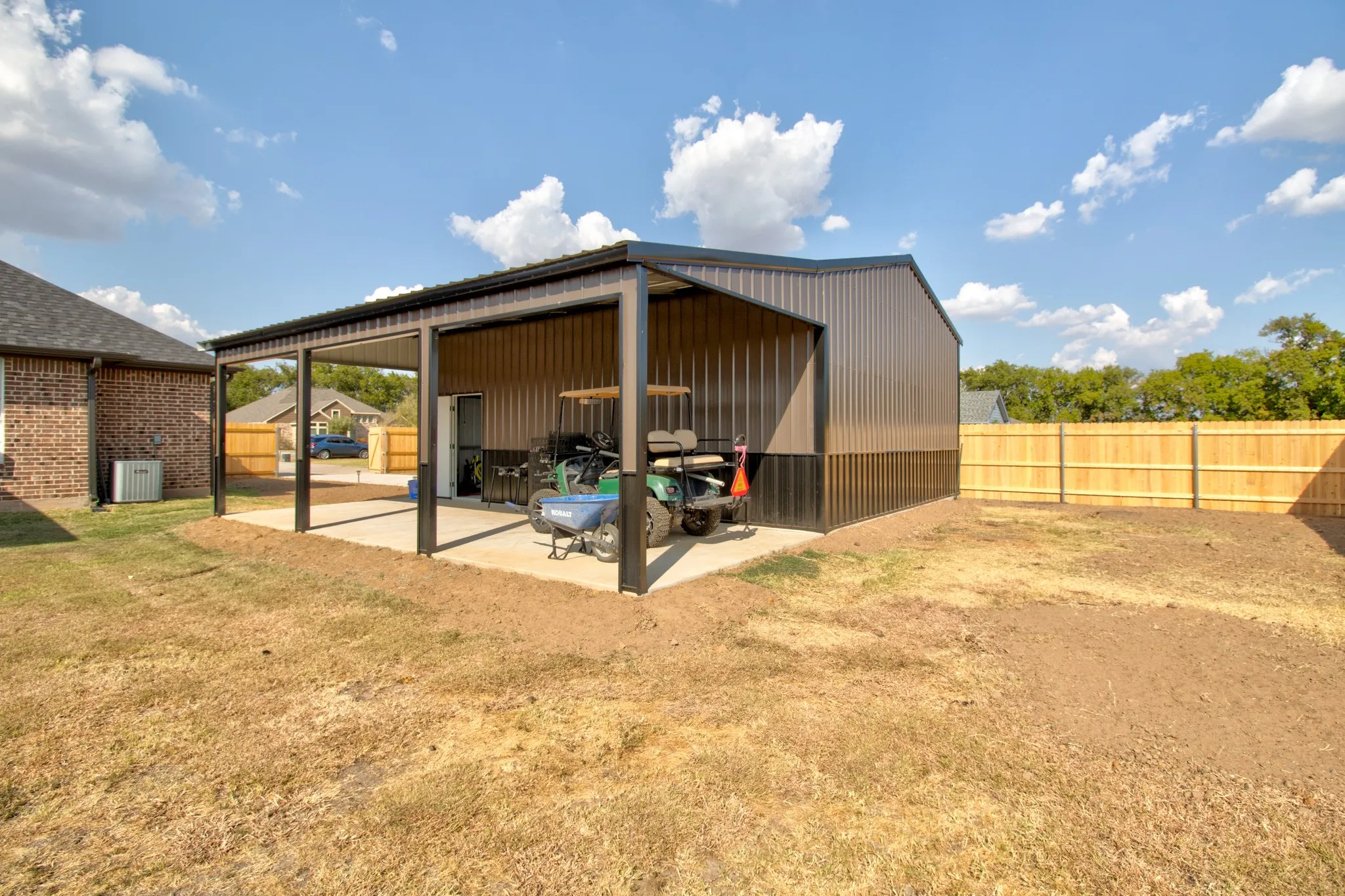 New 20x30 with 12 ft lean to.