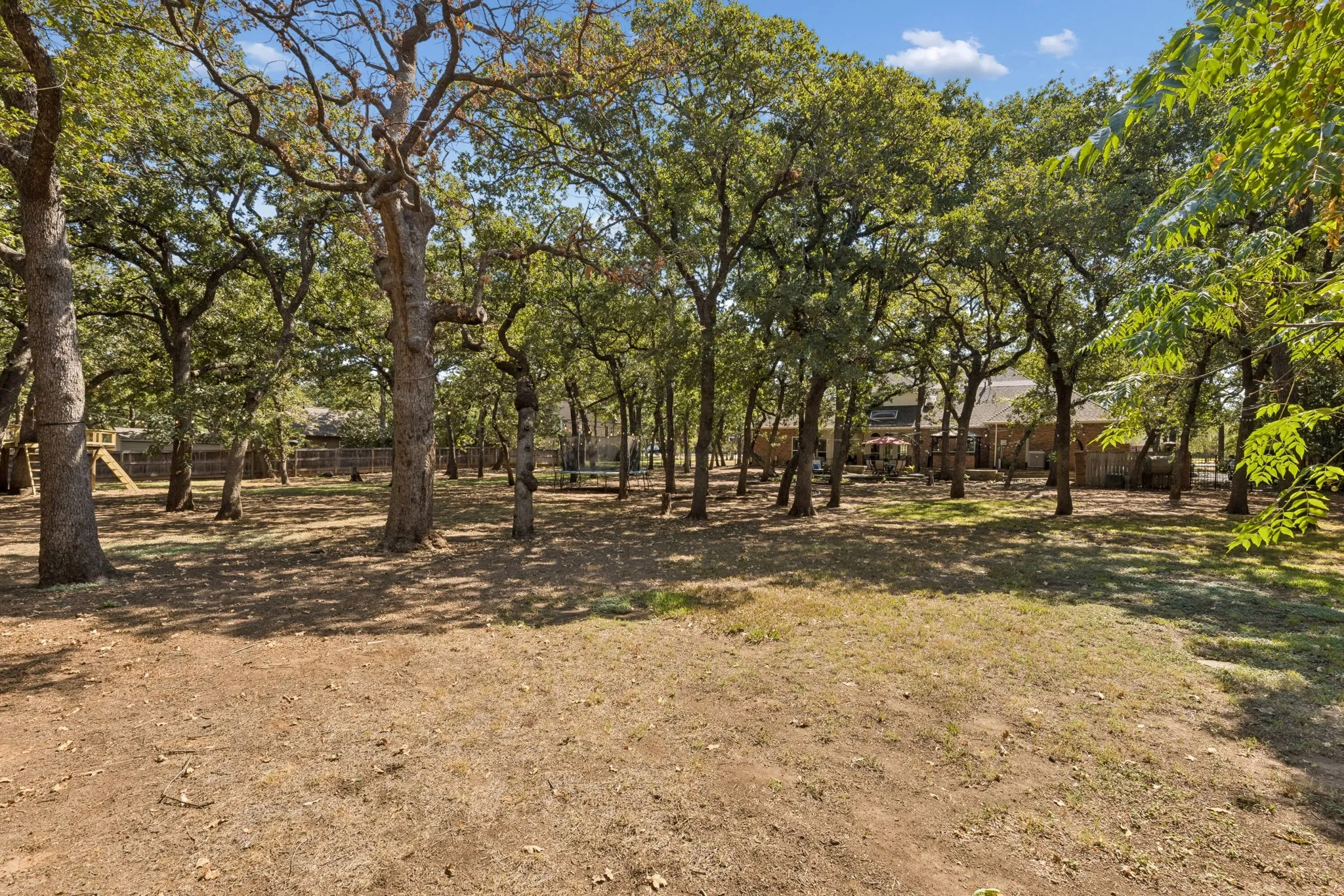 Backyard has a treehouse and a zip line for extra fun!