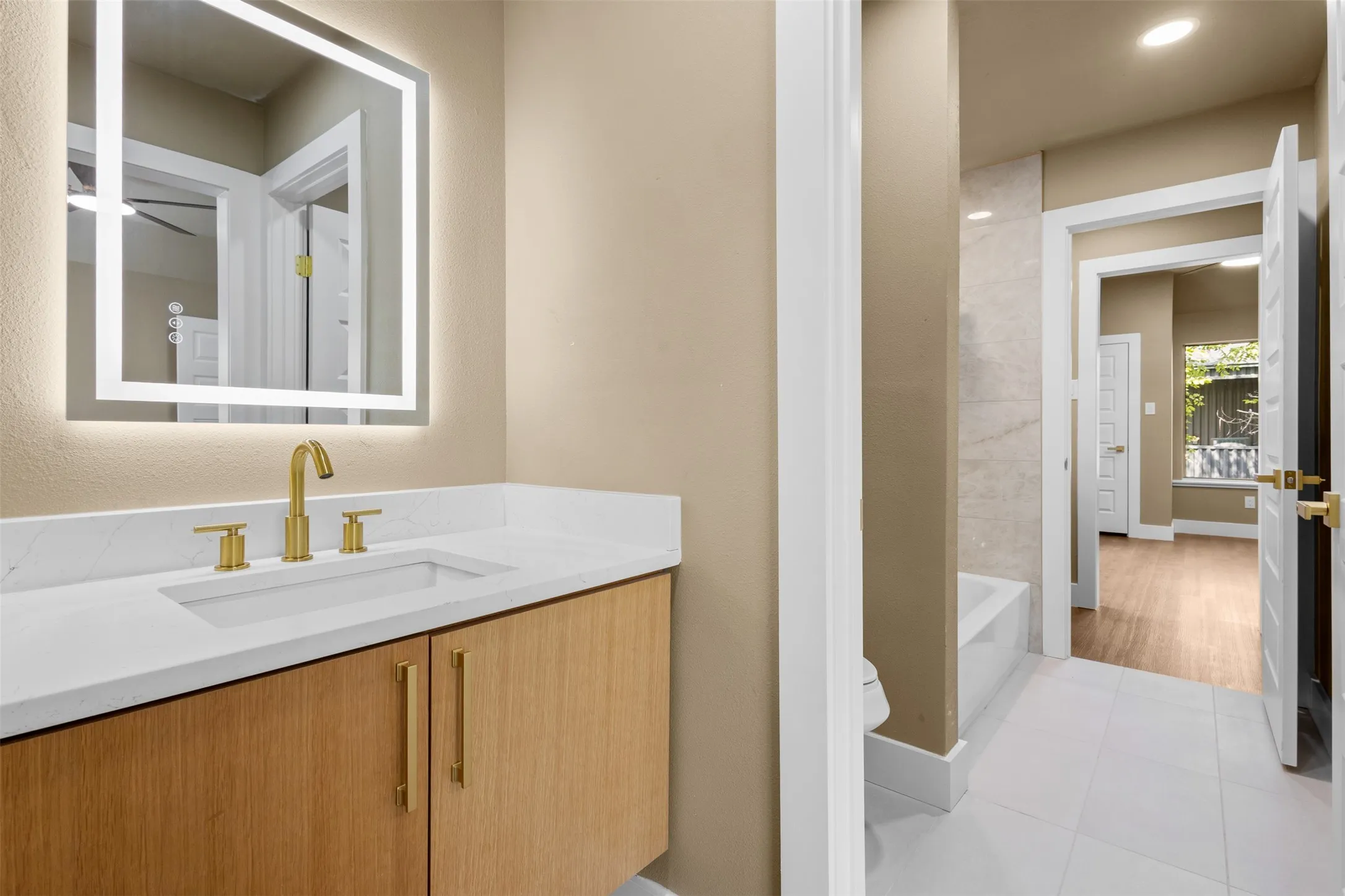 LED Mirrors Floating Vanity