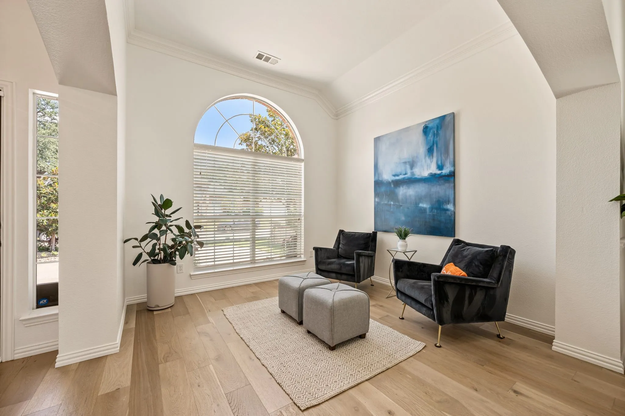 Flex room currently being used as a formal living room.