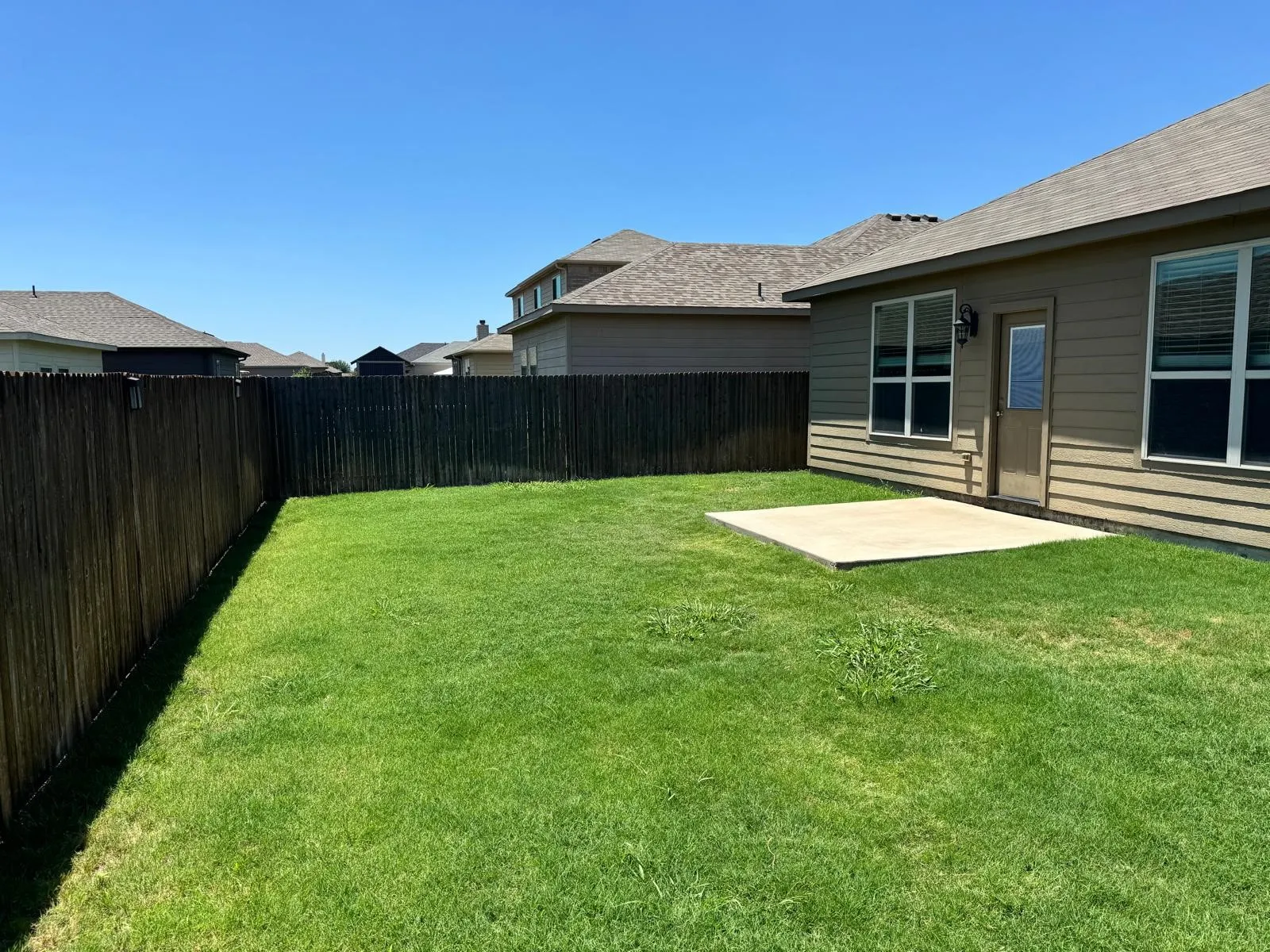View of yard featuring a patio
