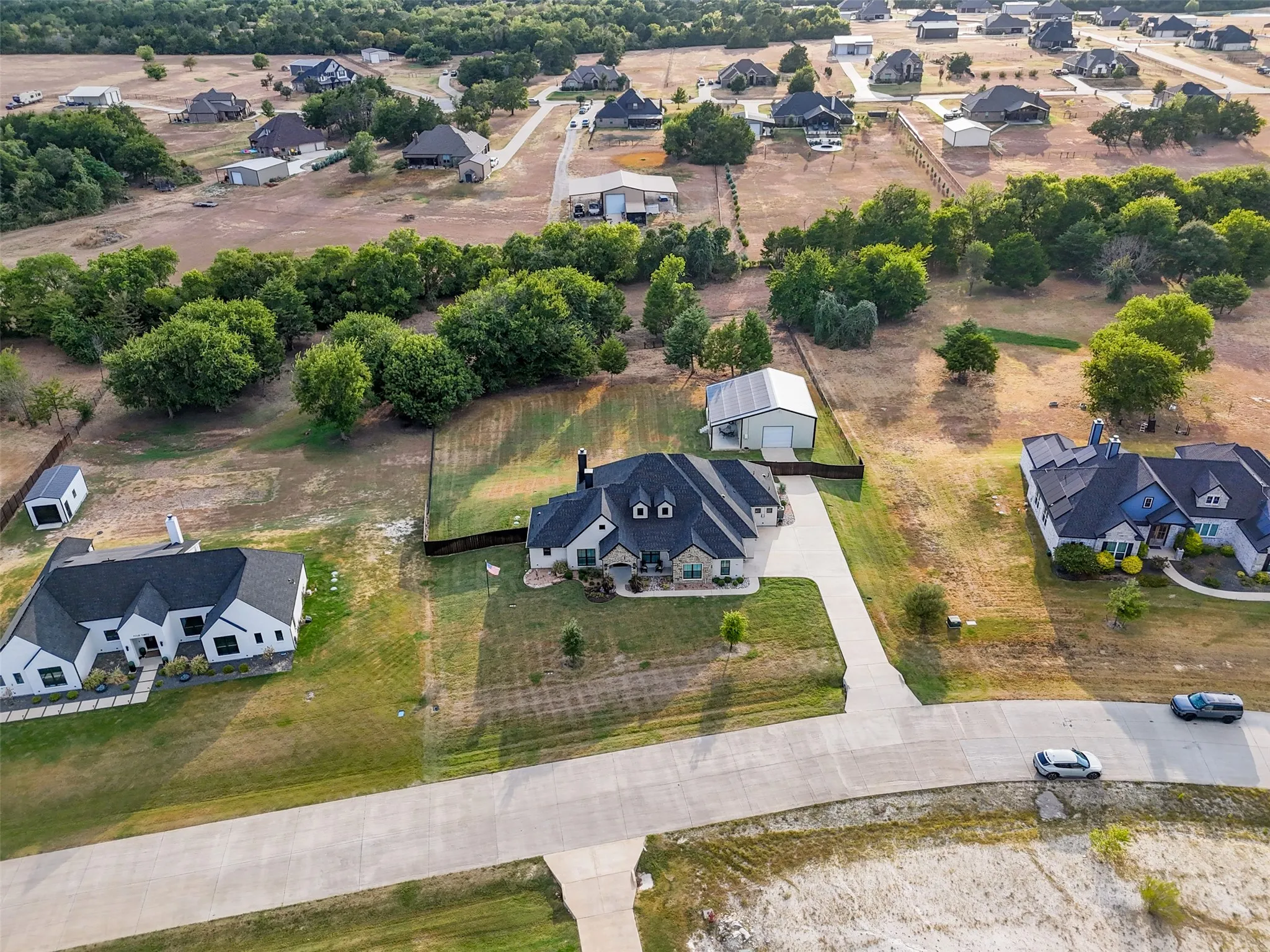Front aerial view