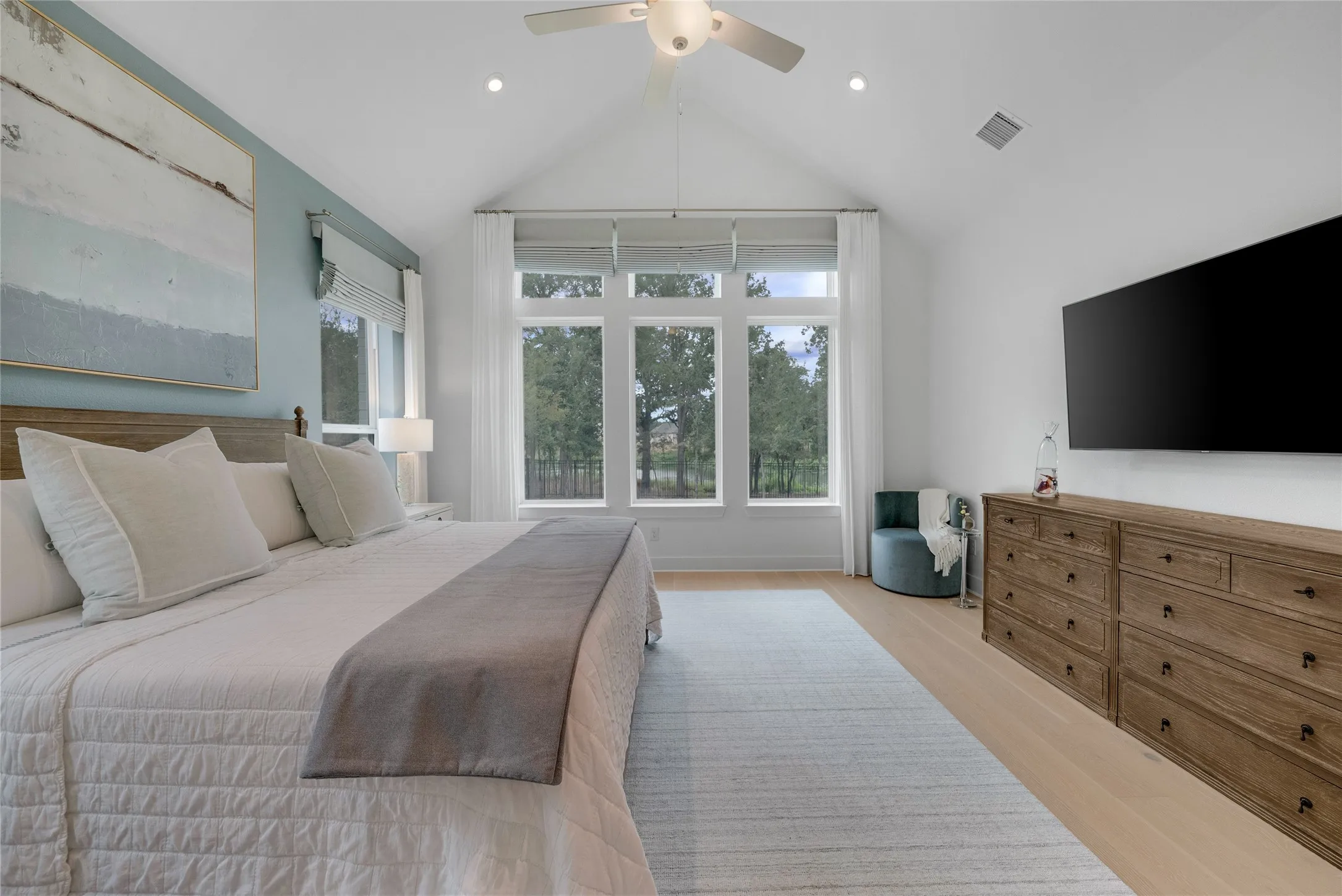 Private Primary bedroom with peaceful views