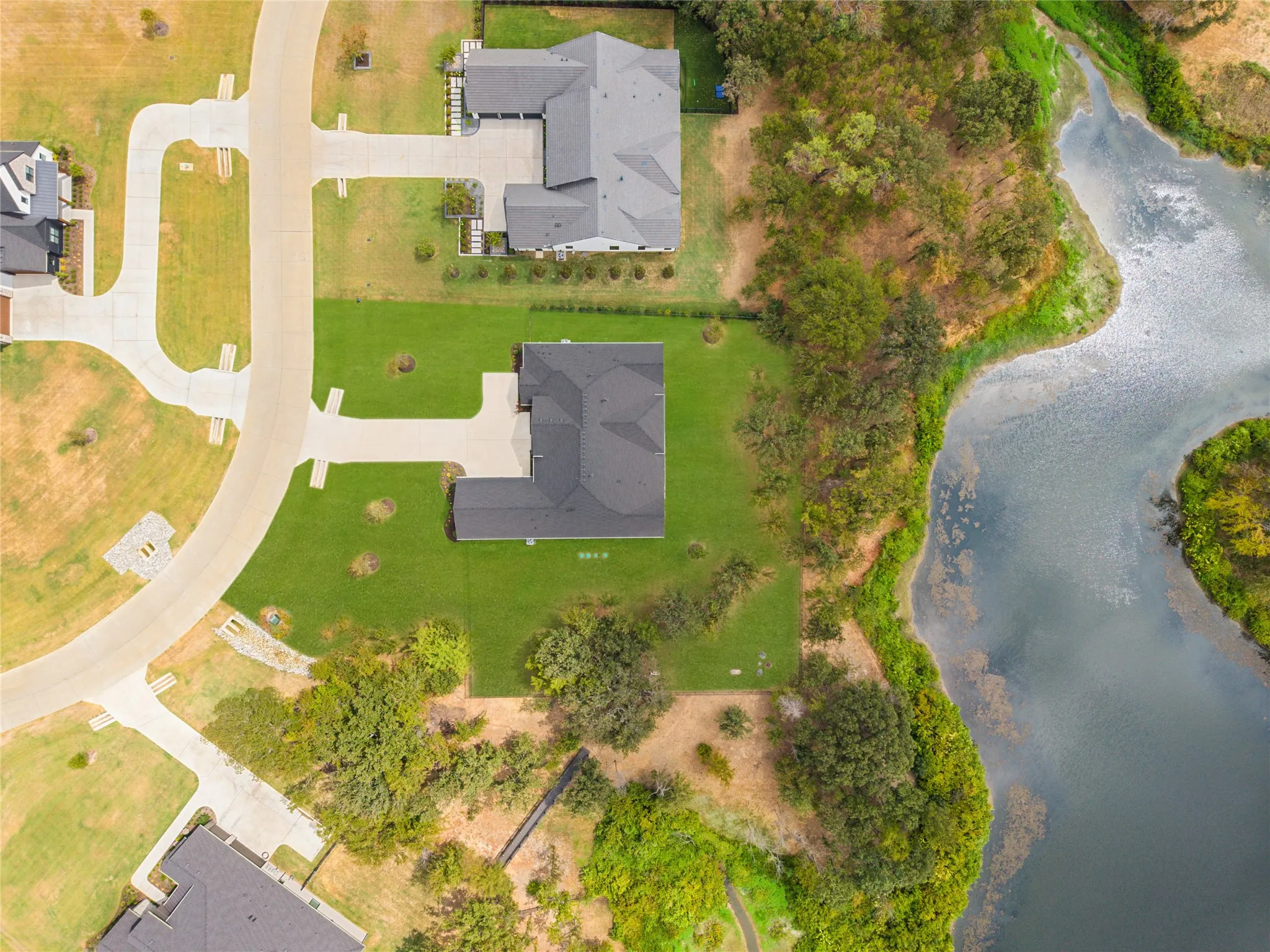 1.377 Acres -one of the best lots in this finished out luxury new home neighborhood