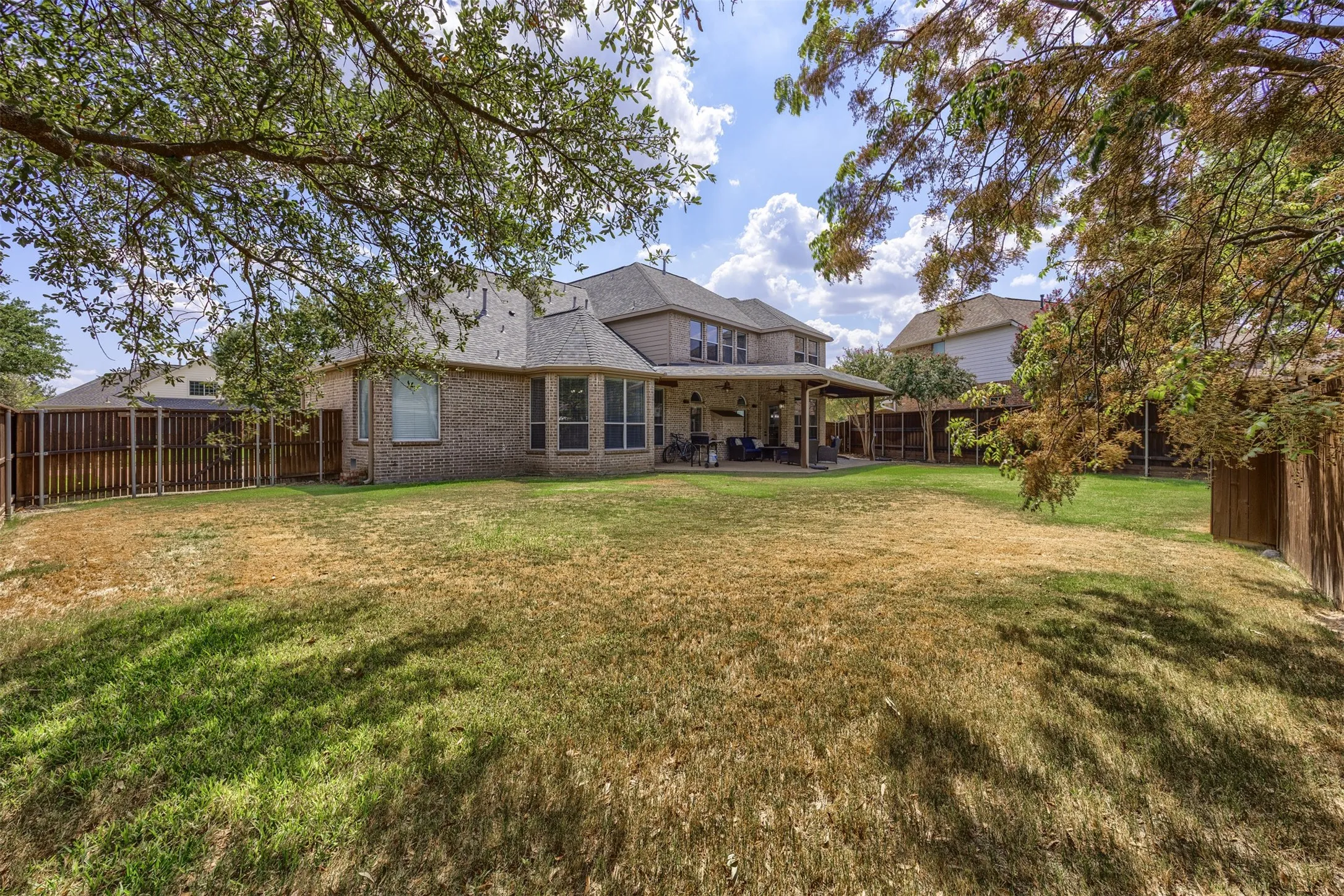 Another view of this huge backyard with so many possibilities!
