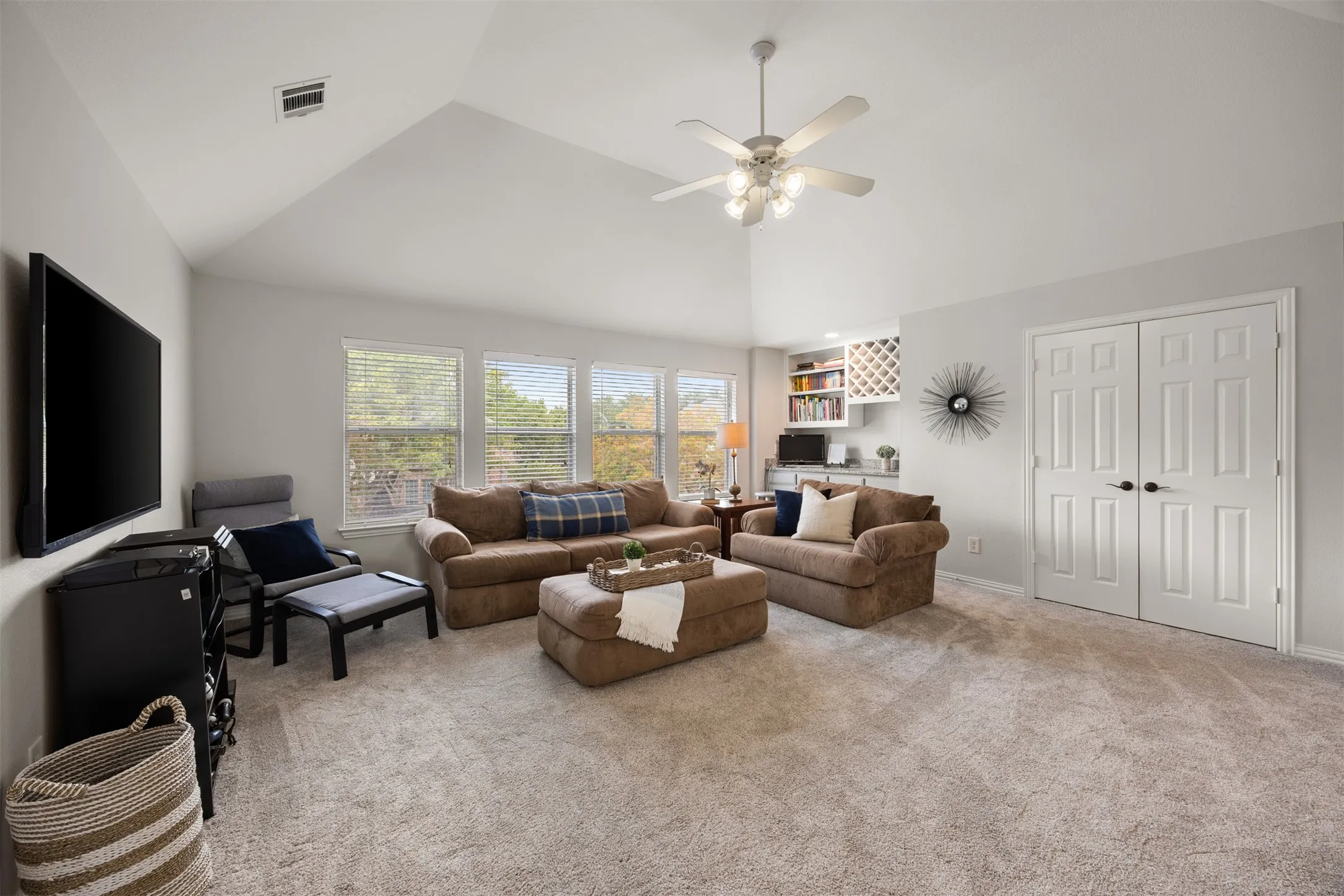 Look at the size of this game room or upstairs living room! Plenty of room for a game table and large furniture for entertaining!