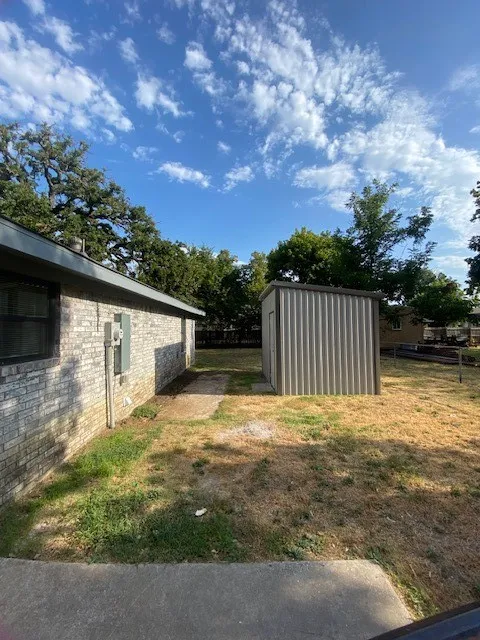 Backyard with shed