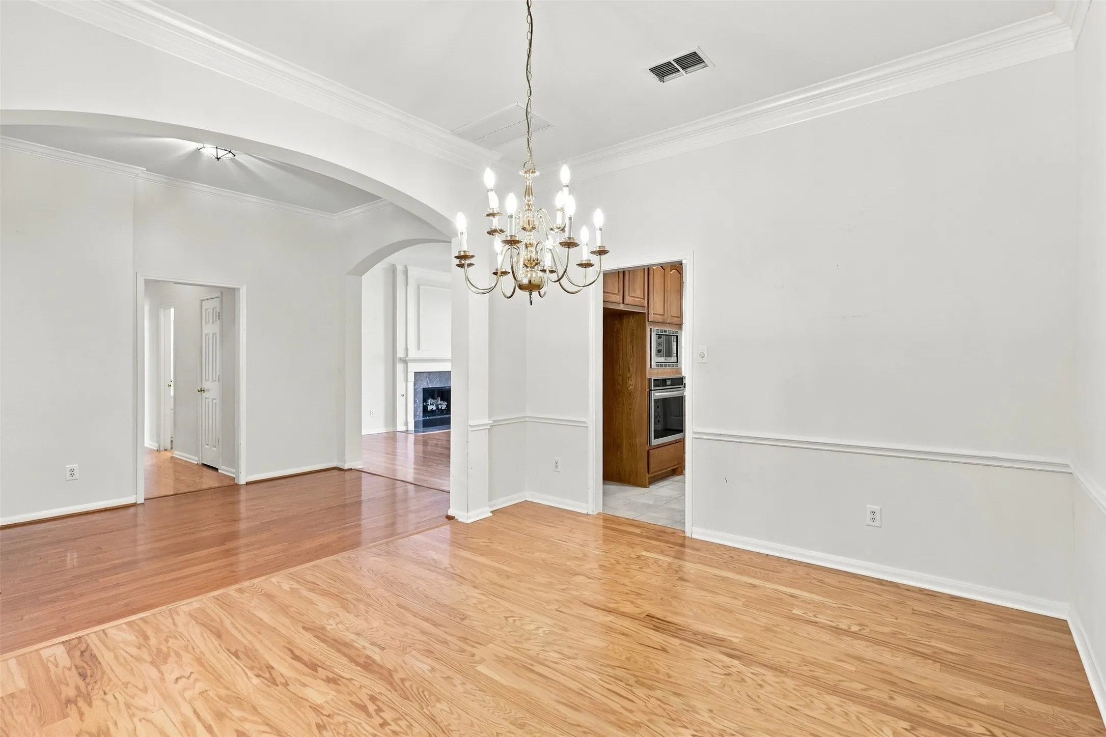 Dining Room opens to kitchen for easy flow while entertaining.