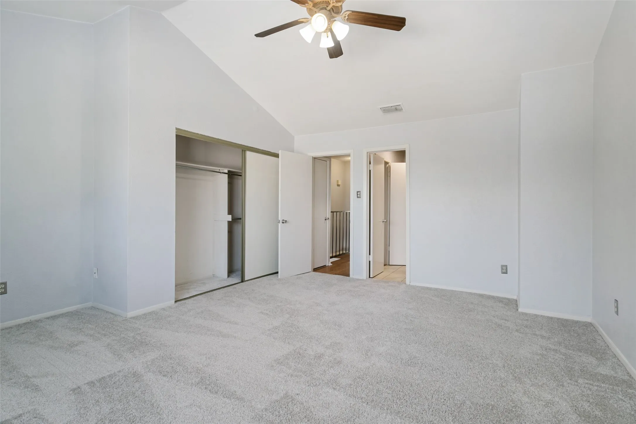 Large closet and entry to full bath