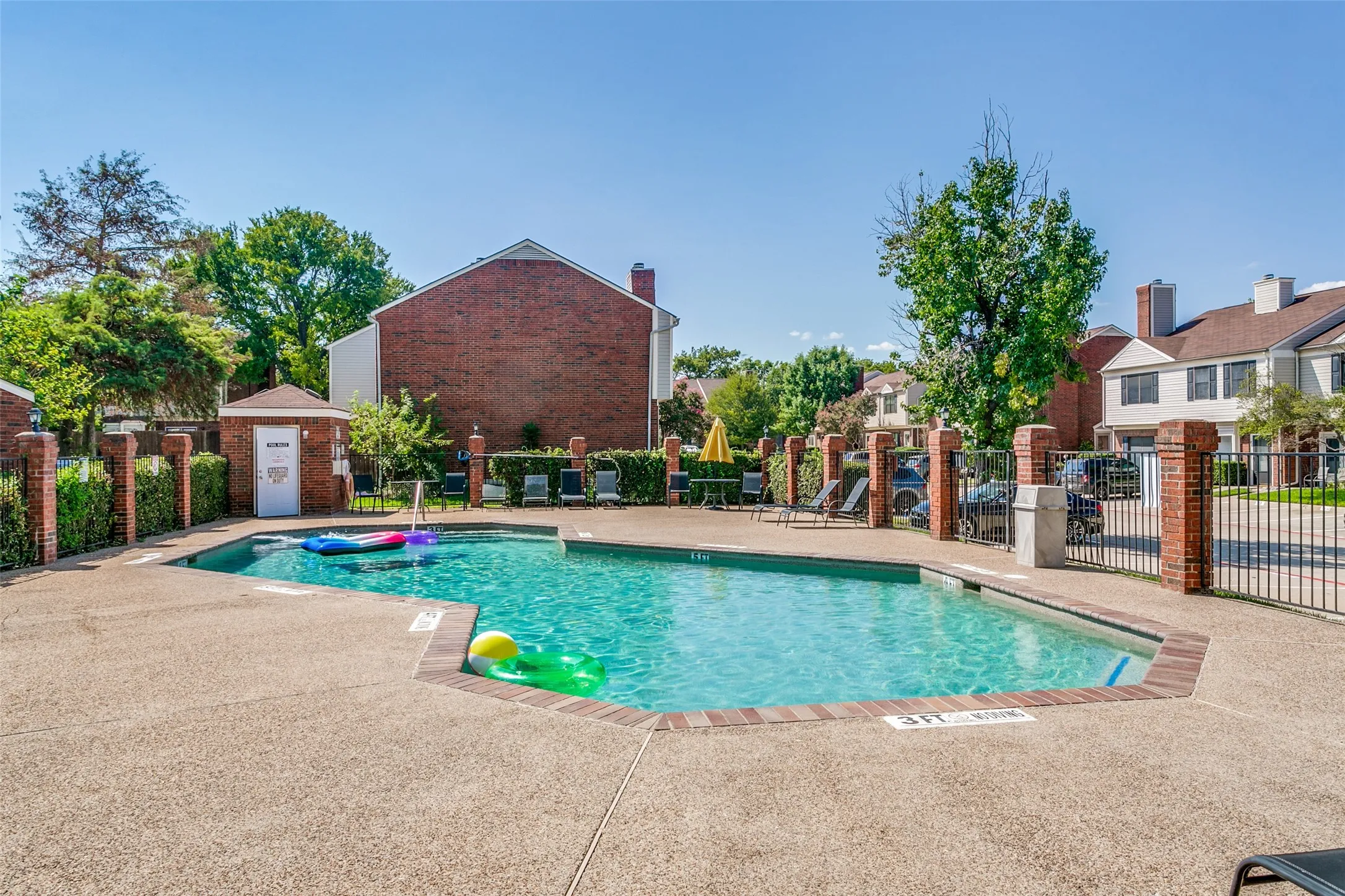Large community pool just steps away