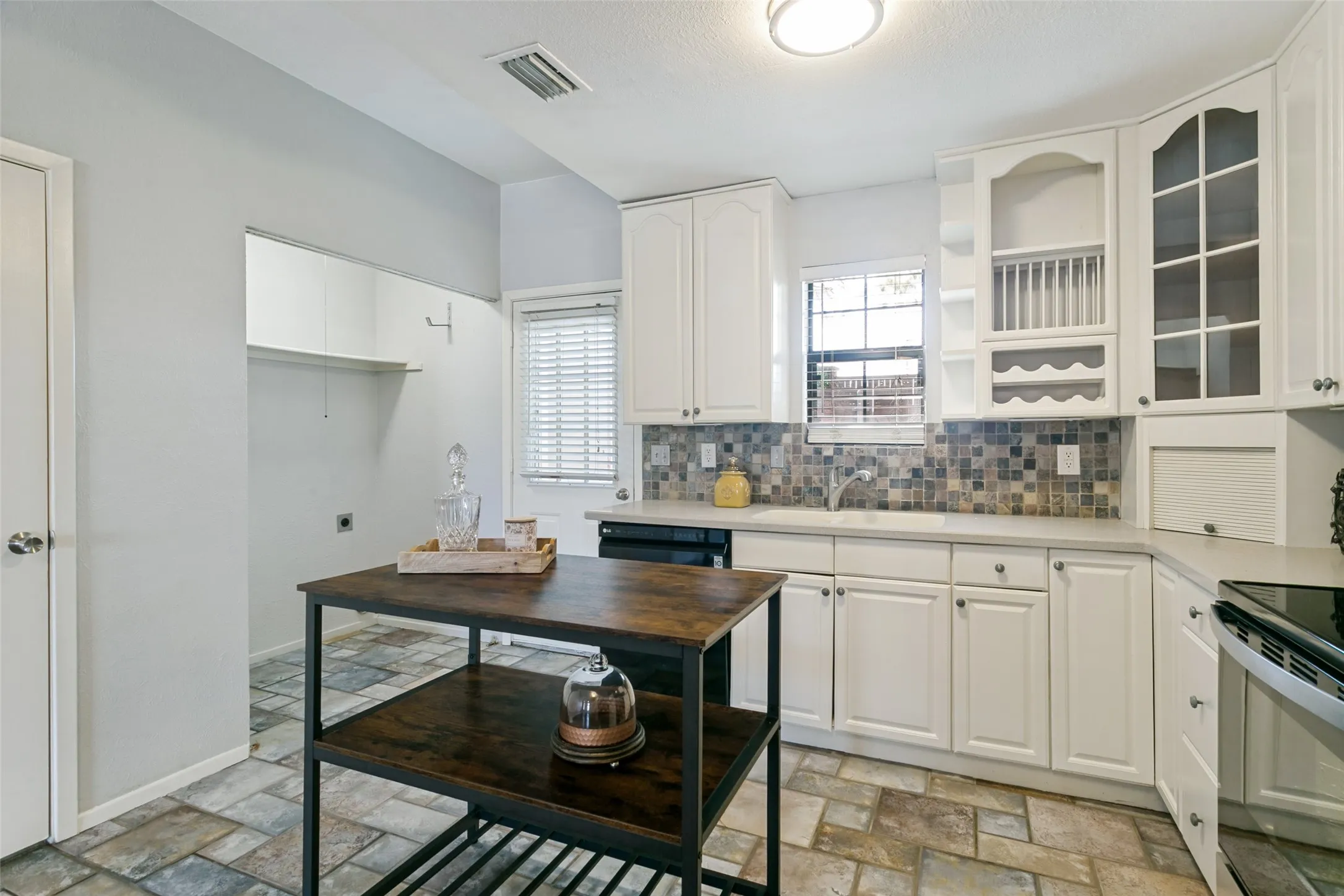laundry adjacent to kitchen area
