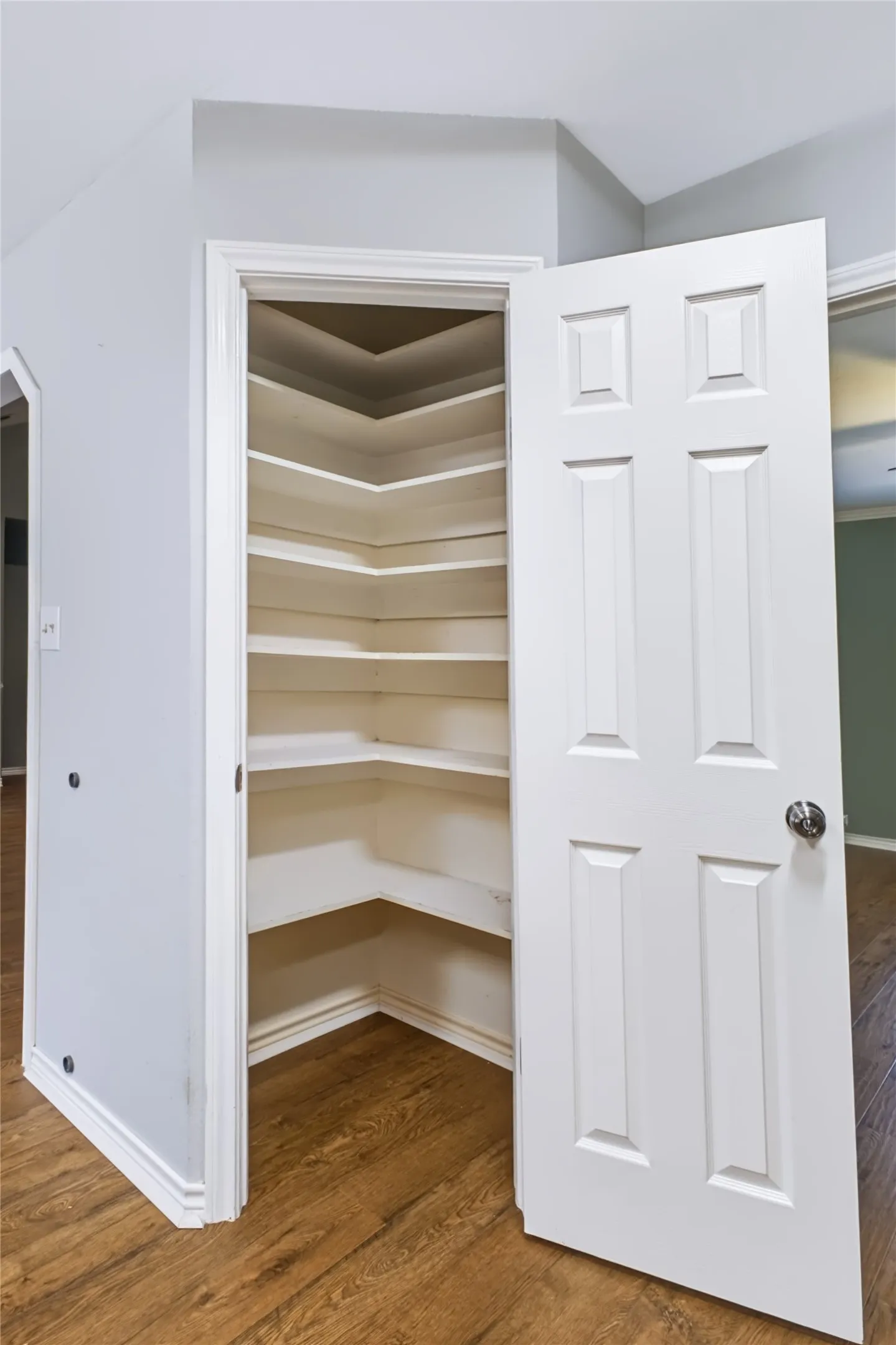 Pantry is in kitchen area.