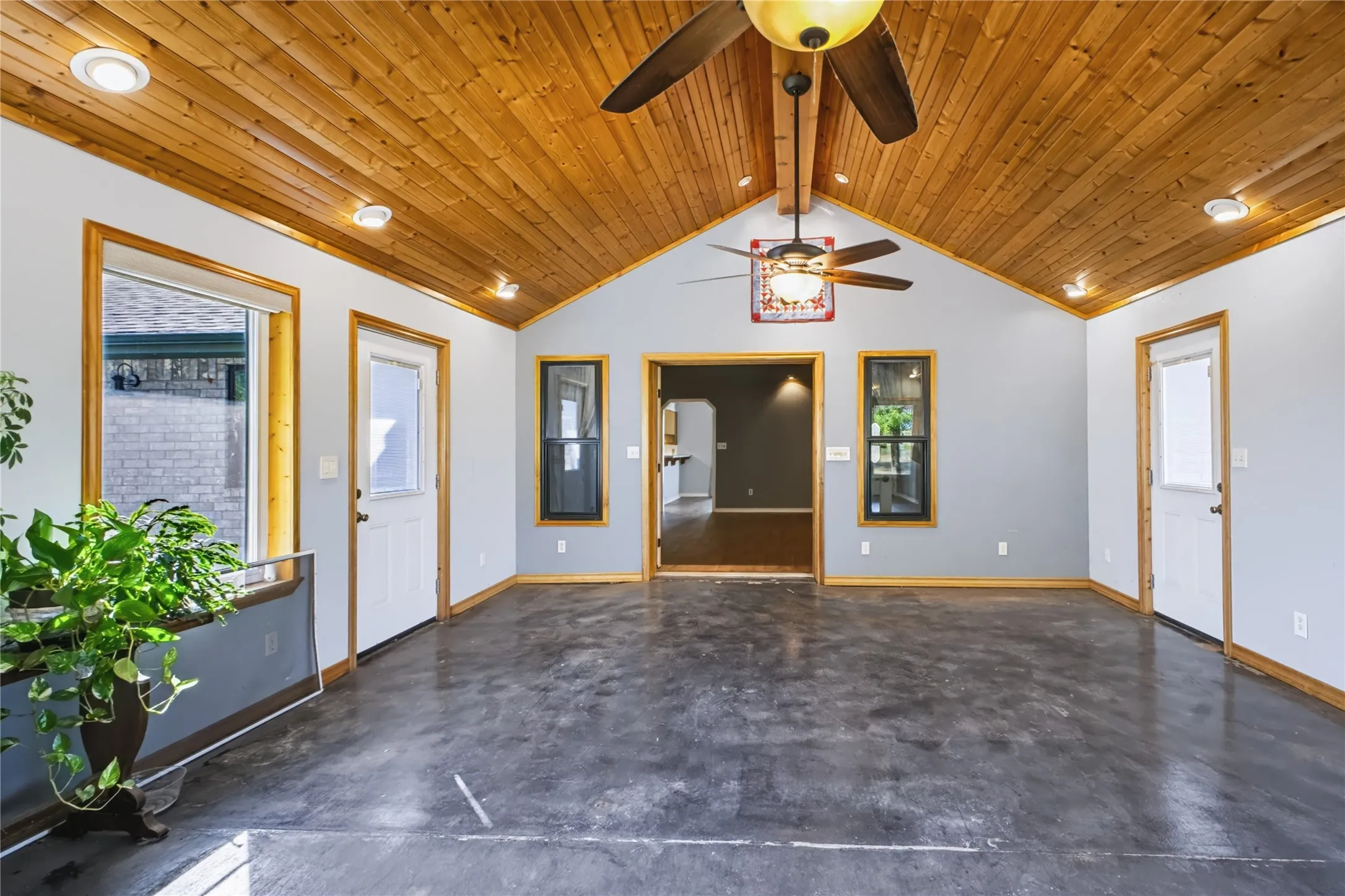 Beautiful wood ceiling!