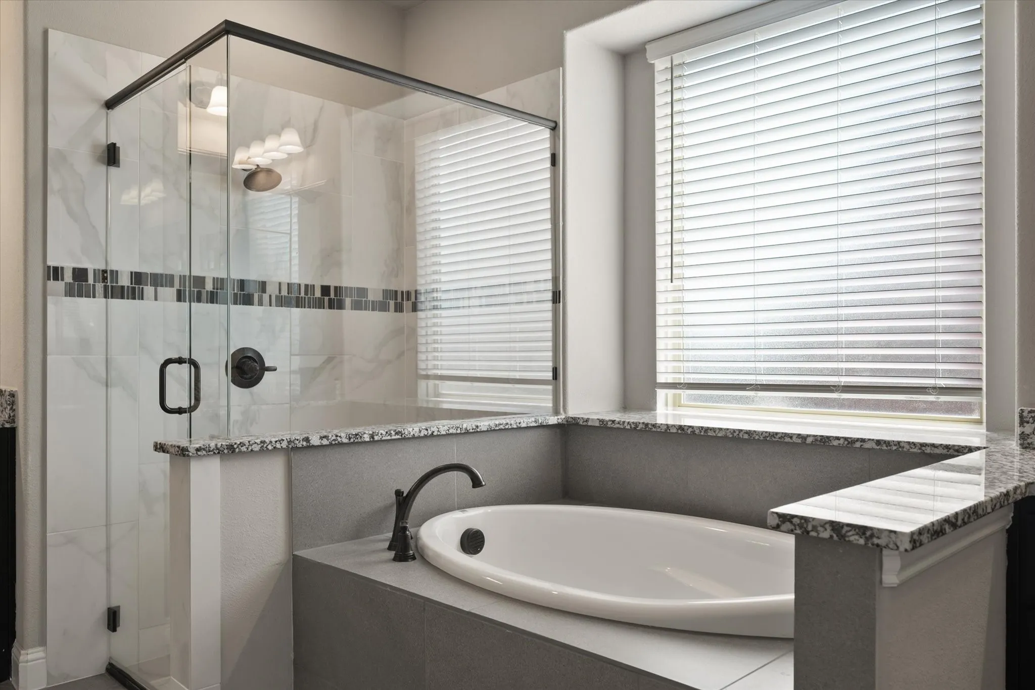Garden tub and large shower