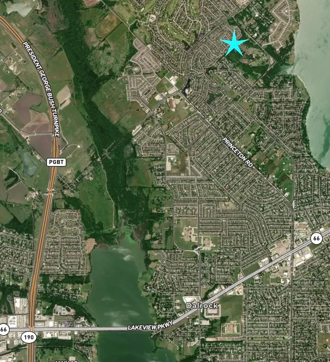 Aerial Map. Illustrating the location of the property within its geographical context