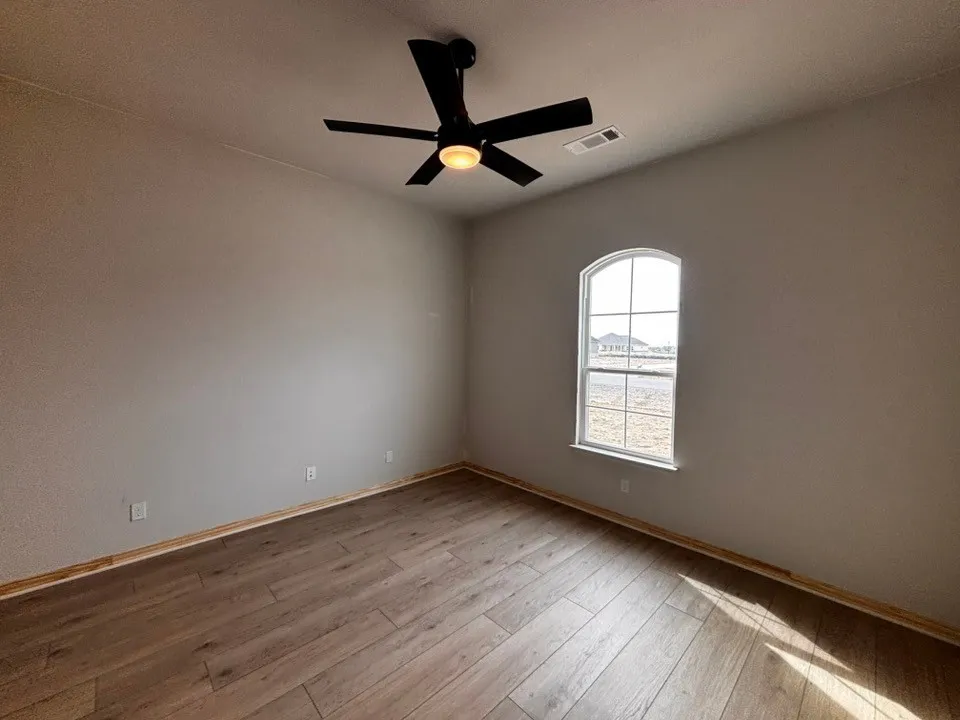 Wood-finish flooring with a neutral wall palette