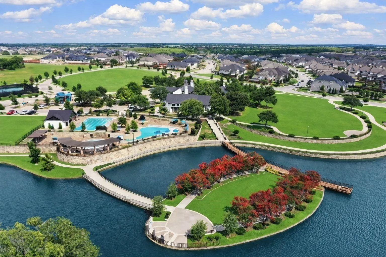 Aerial View of Community