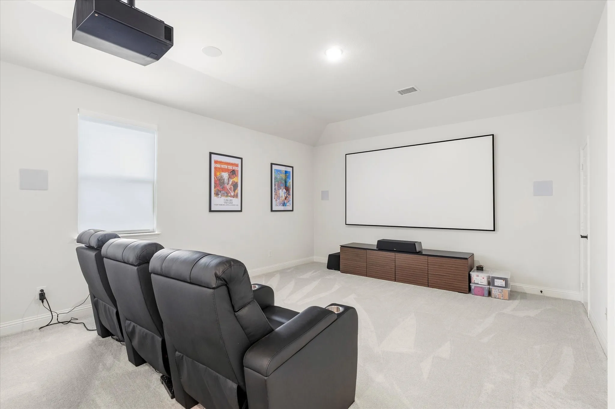 Large media room. Media room equipment is not included.