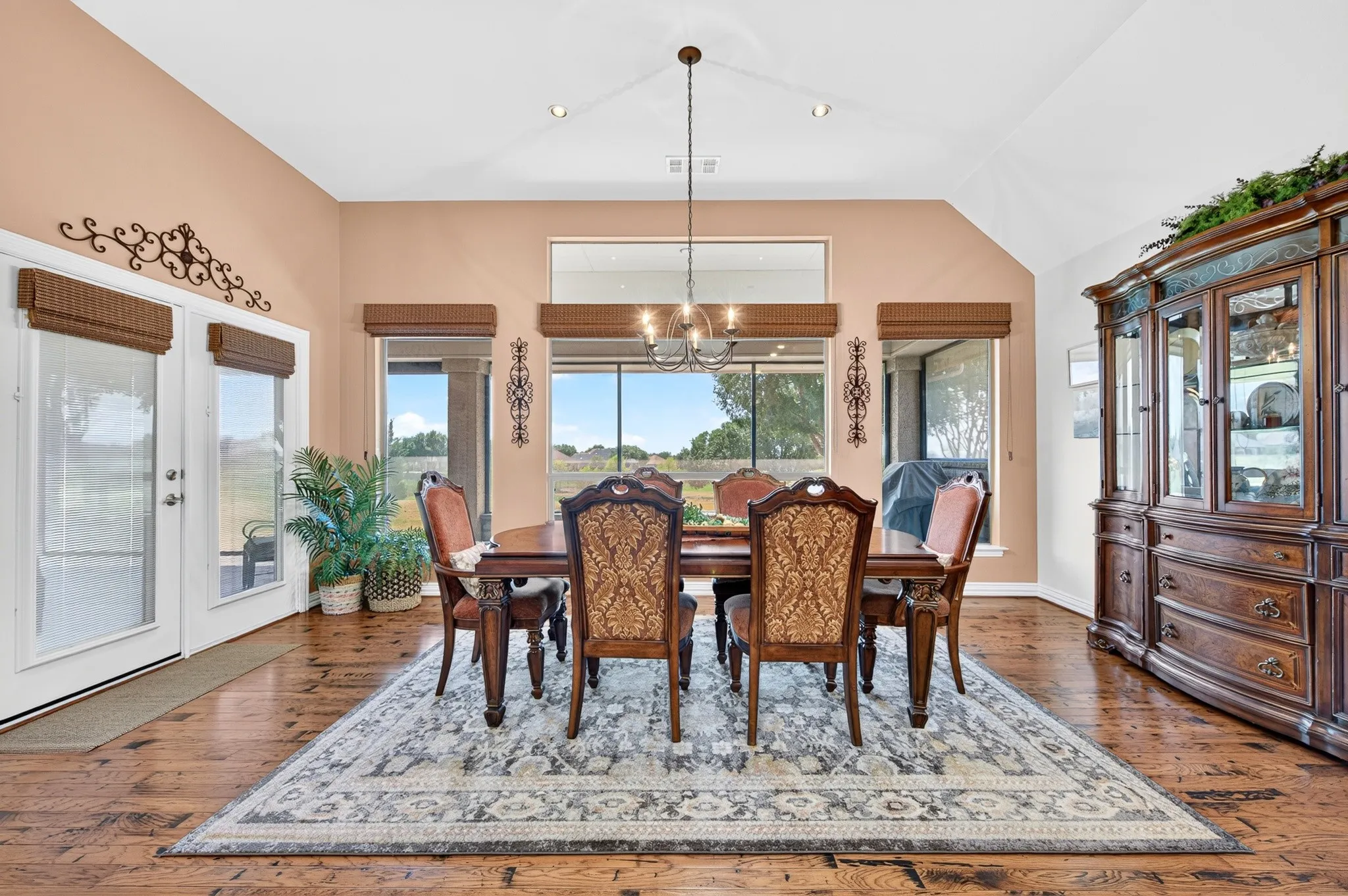 This terrific flexible space makes a great dining room.  With its fabulous views it could be a breakfast area and family room combo!