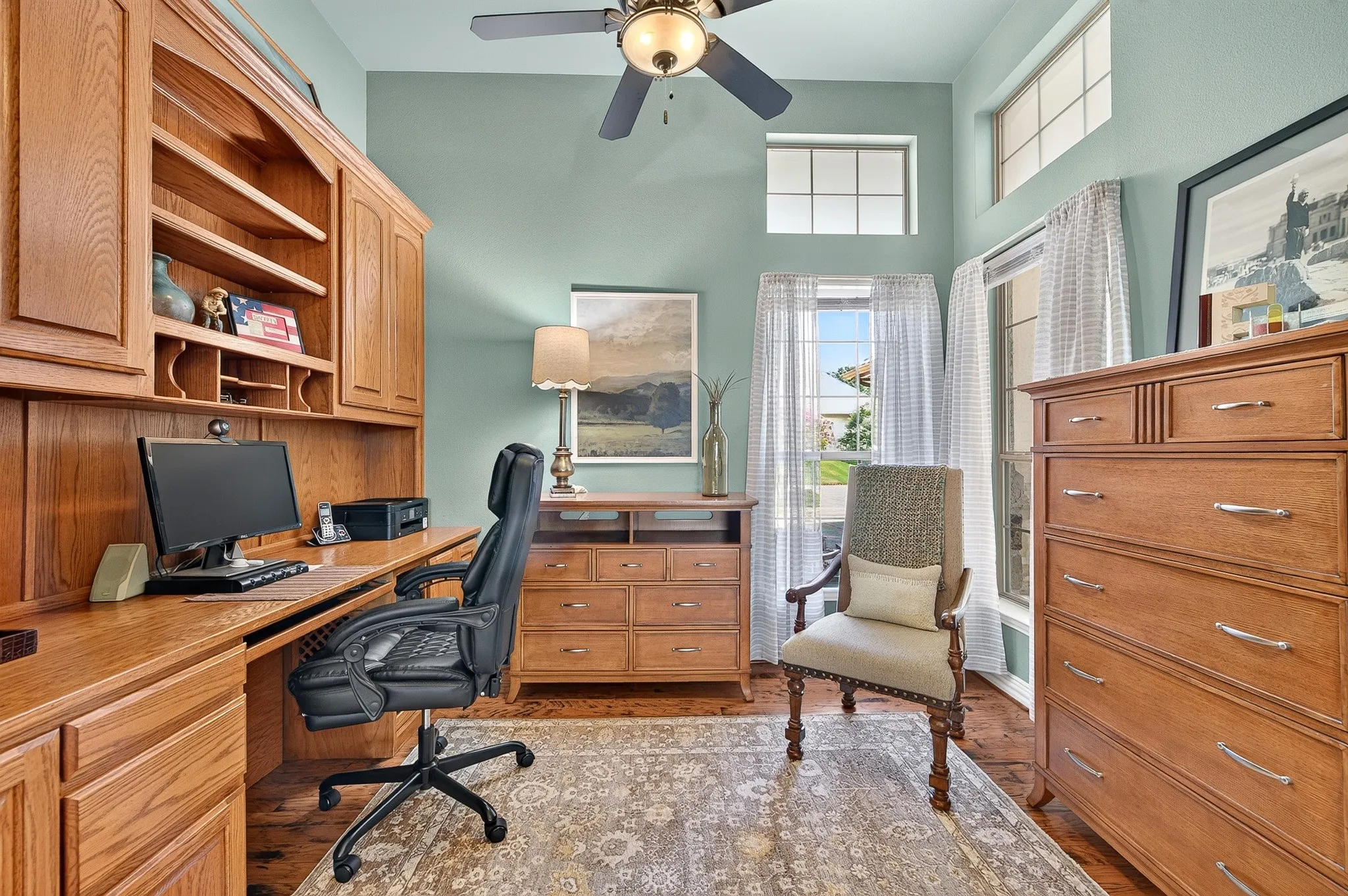 This office has terrific built-ins.