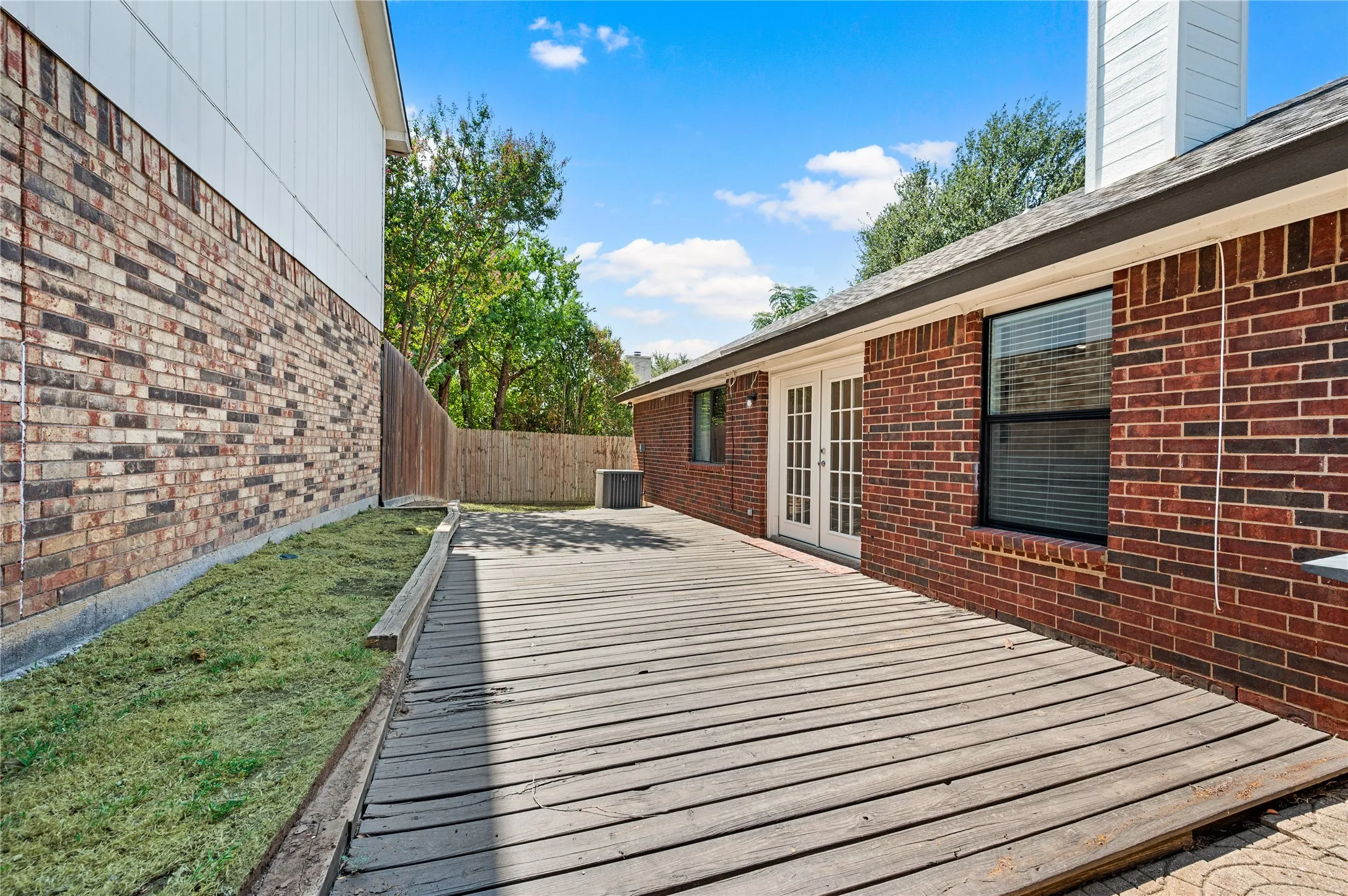 Yard photos have been digitally enhanced to depict green grass.