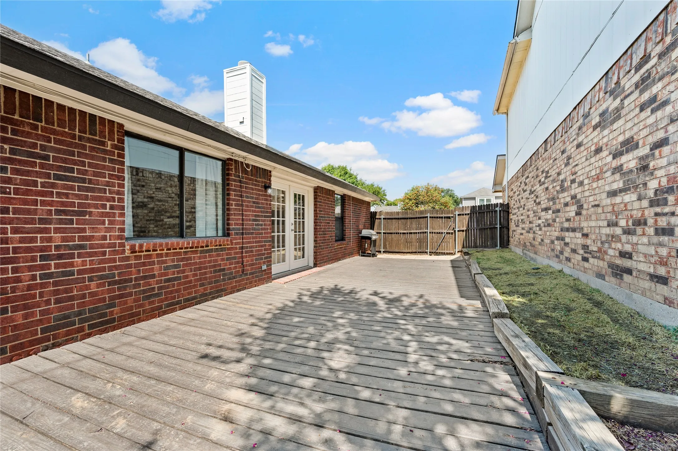 Yard photos have been digitally enhanced to depict green grass.