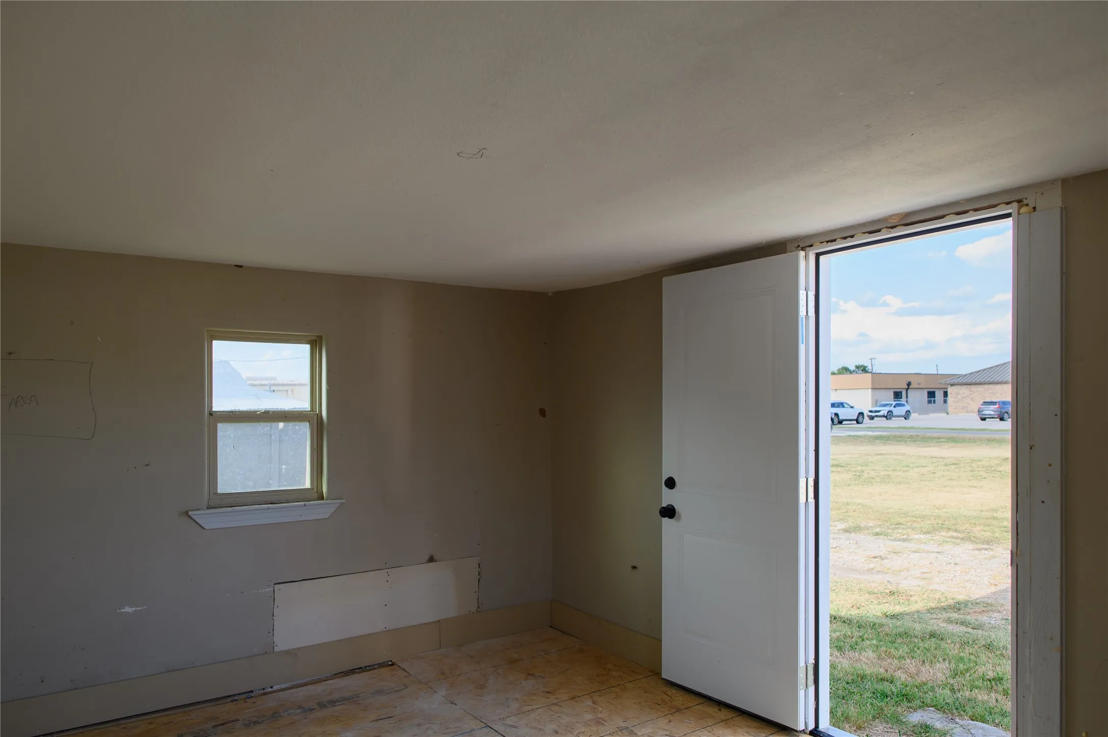 Interior of out building