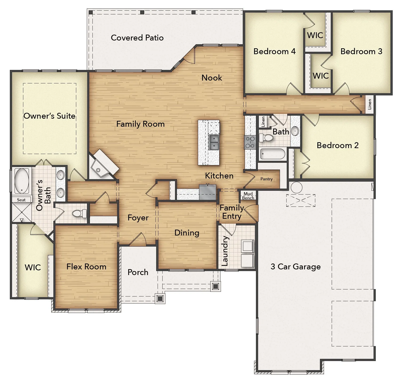 Single Family Residence For Sale in Wise County , 142 Pheasant Run Drive, New Fairview, Texas 76078, 4 Bedroom, 2 Bathroom, 3 Garage spaces, 2,483 Sqft, built in 2026, mls#21379897, Real Estate Agent in New Fairview, Homes For Sale in Wise county, Homes For Sale in New Fairview, Realtor in New Fairview Texas, Real Estate Brokerage Independent Realty Texas, Luminita Cordes Realtor