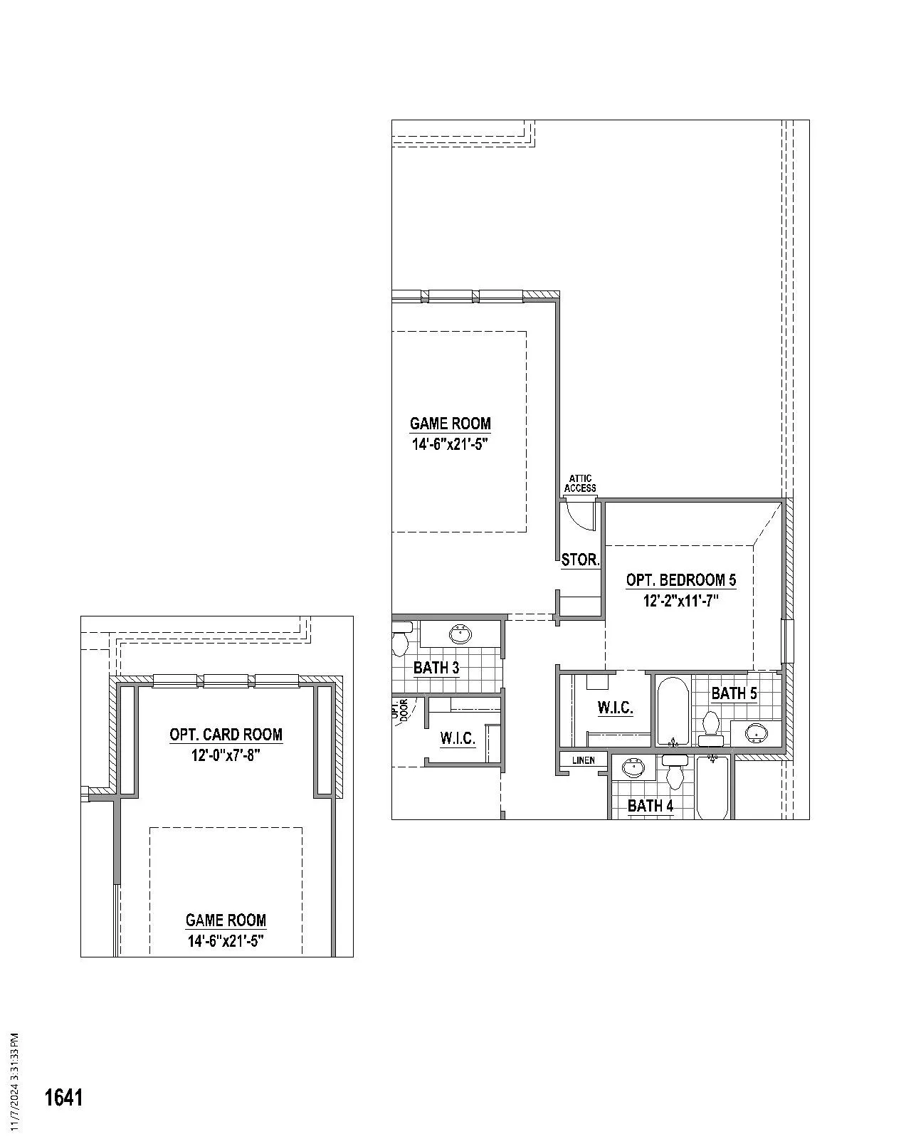 Floor plan options