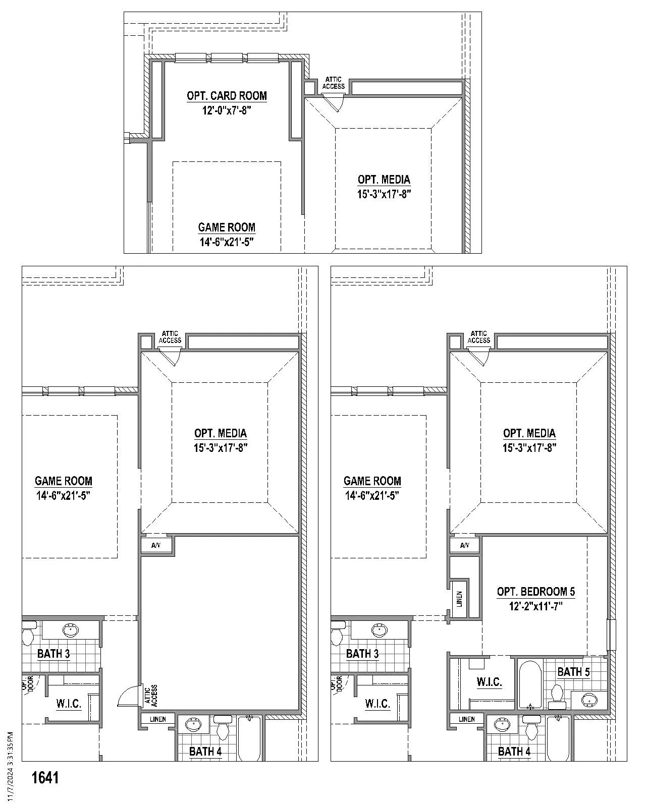 Floor plan options