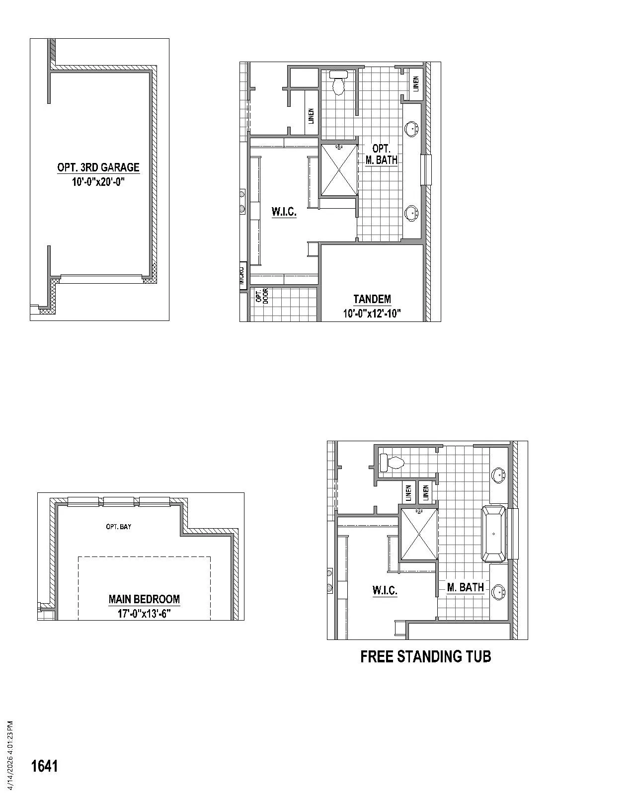 Floor plan options