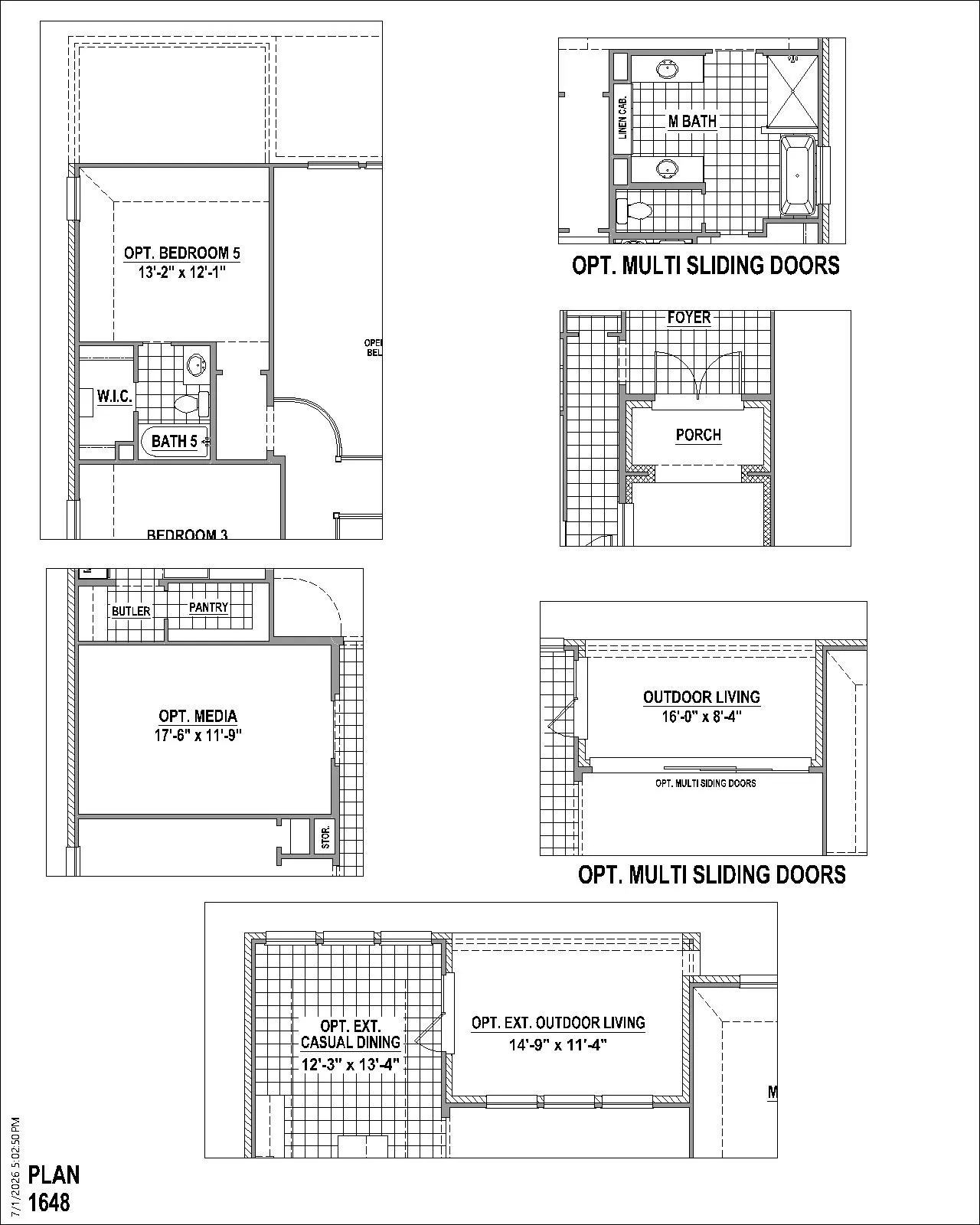Floor plan options