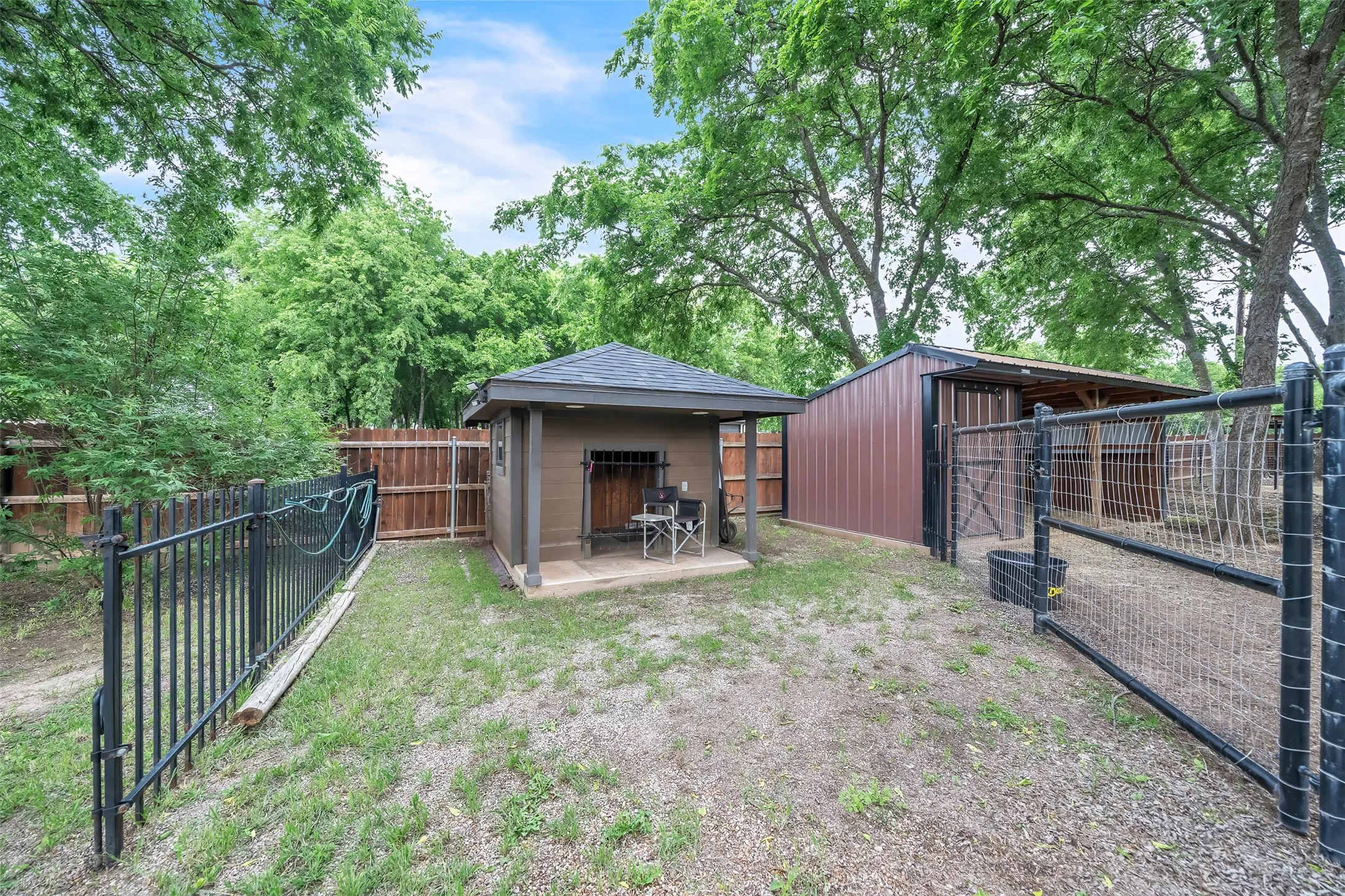 Dog Run and Shed