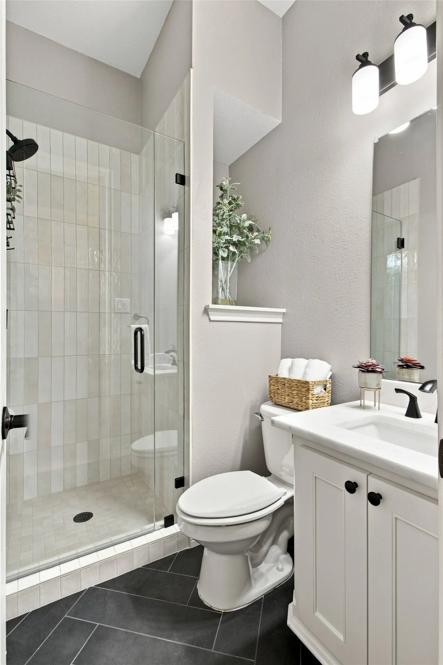 full bath located next to office
