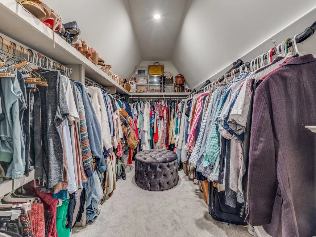 Generous Walk In Closet in Primary