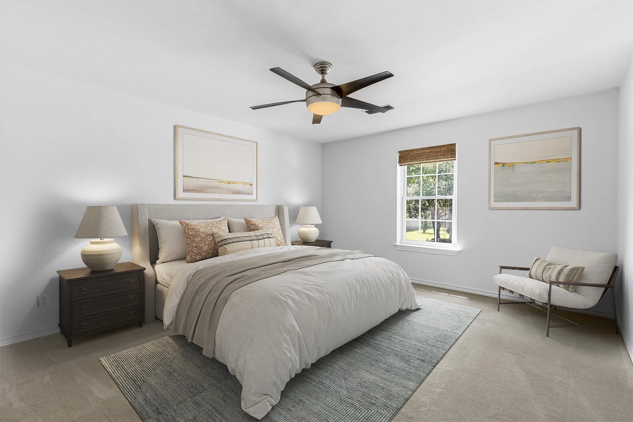 Large secondary bedroom with dual closets....*virtually staged to show potential*