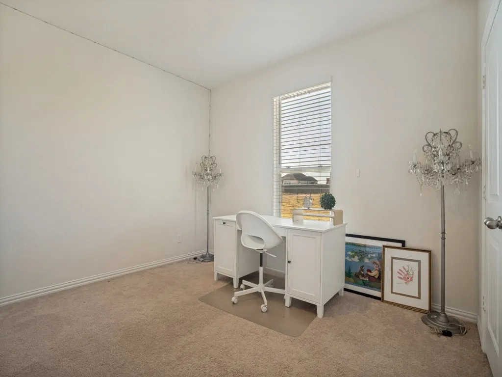 Light-colored walls with textured finish