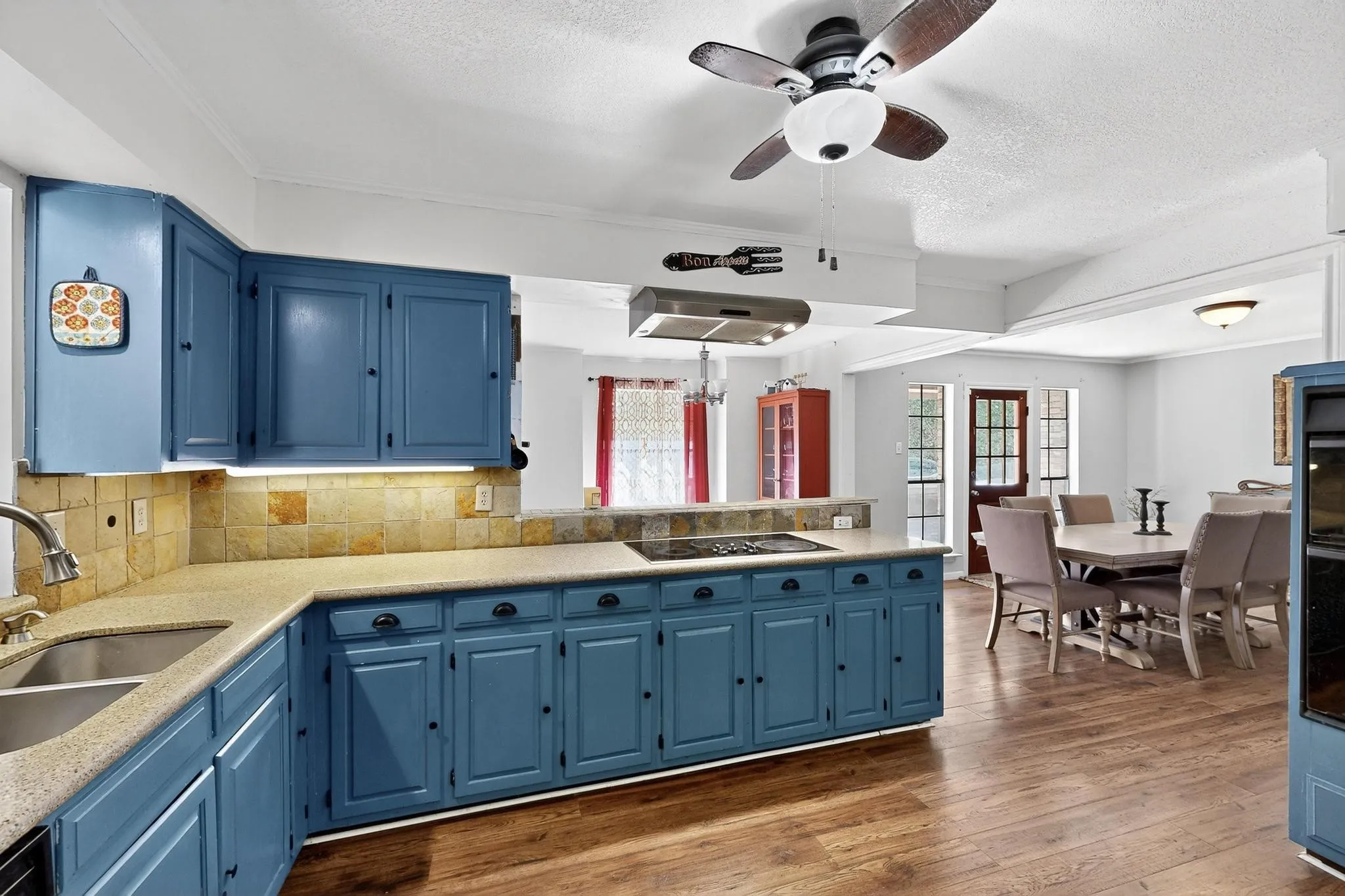 Kitchen is open to 2nd living and both dining areas