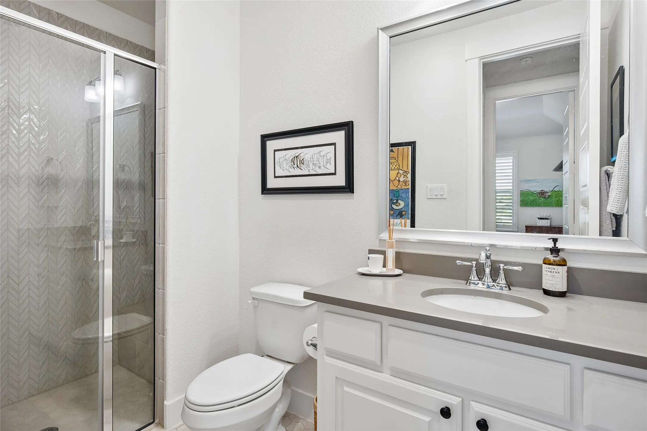Downstairs bathroom for guest room