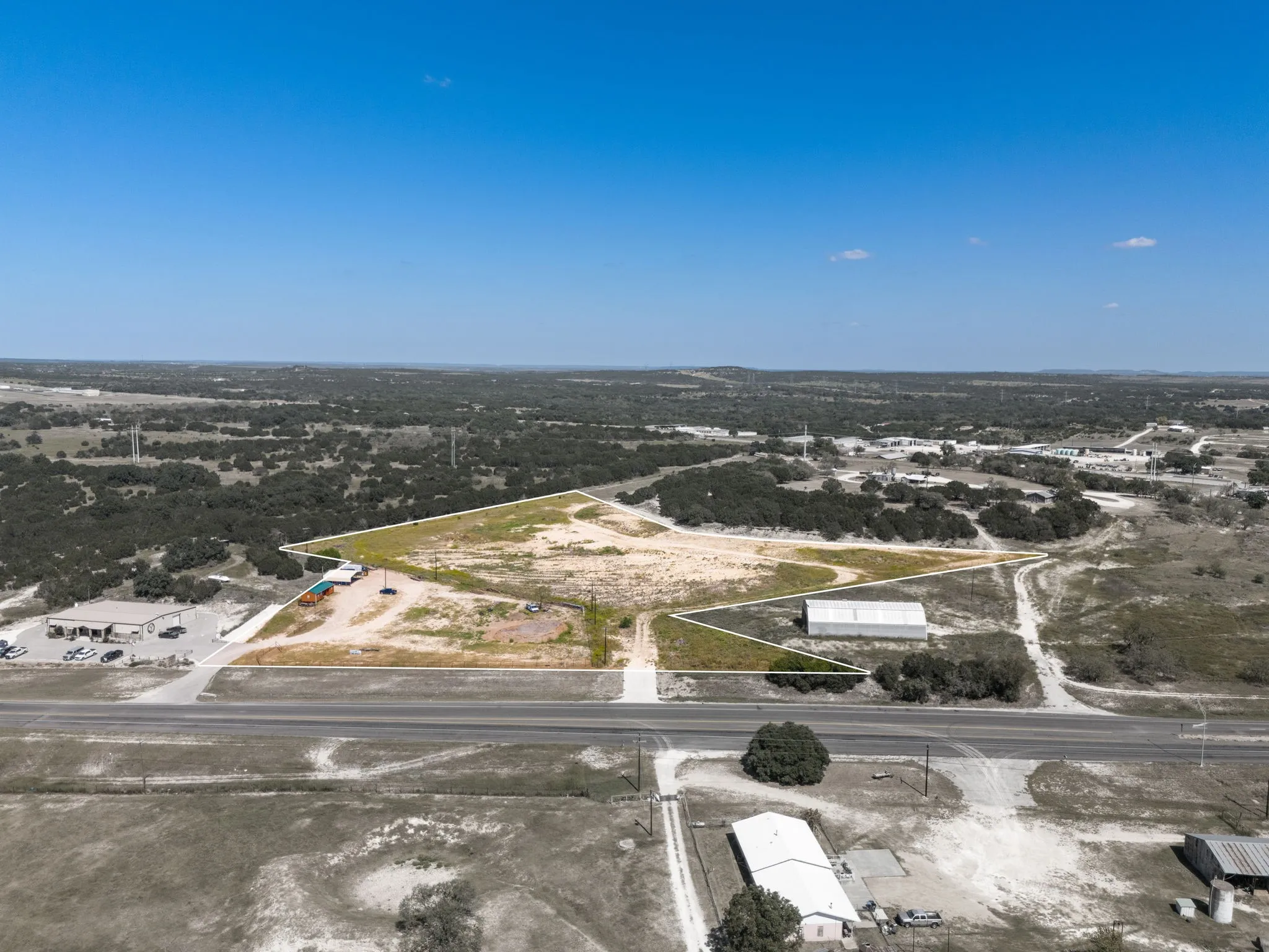Expansive undeveloped land with direct road frontage