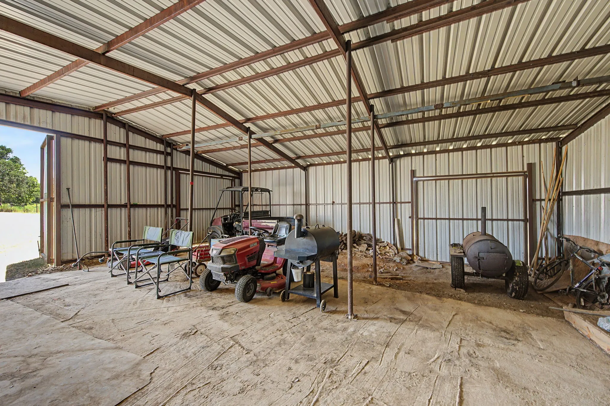 Great size for garage use,  storage, ATV's, farm equipment, boating toys etc.