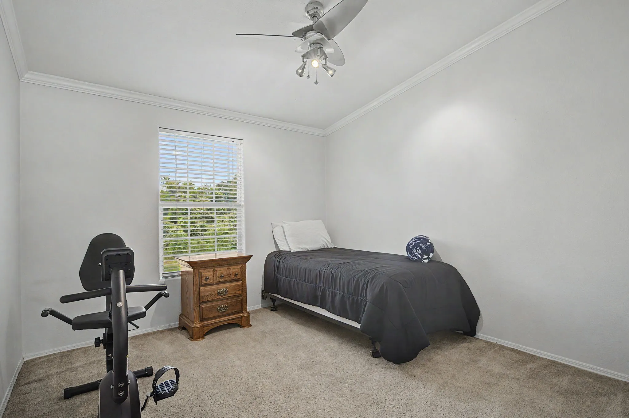 Rear bedroom overlooking the trees.