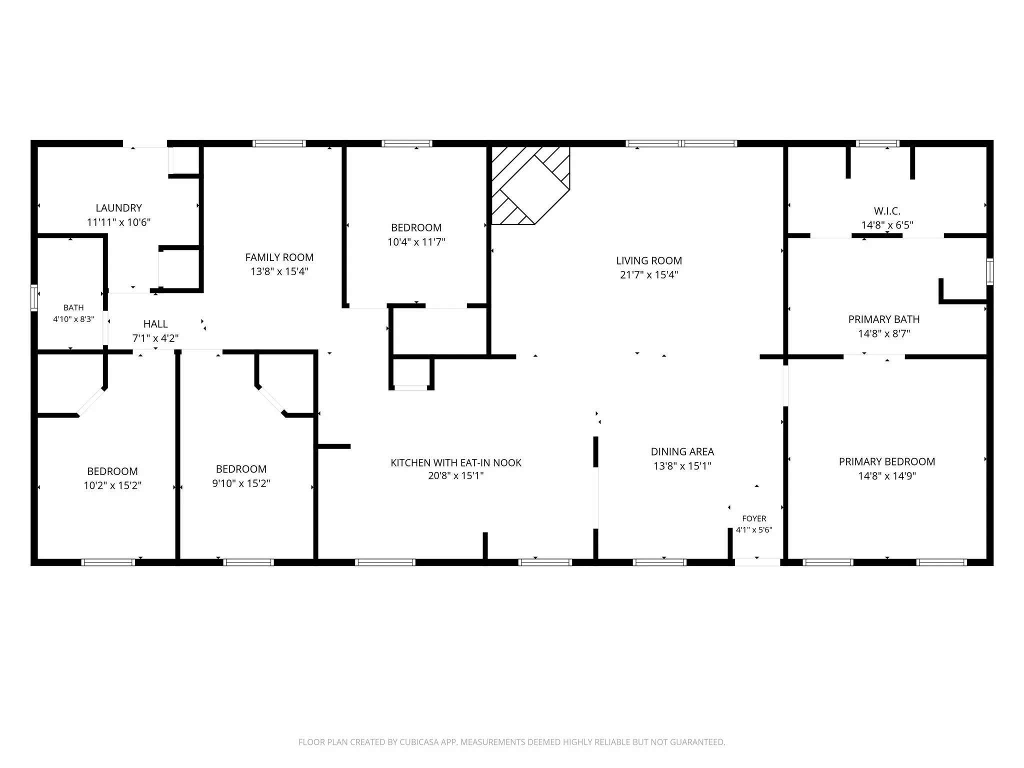 Floor plan. Measurements are approximate and should be double checked.
