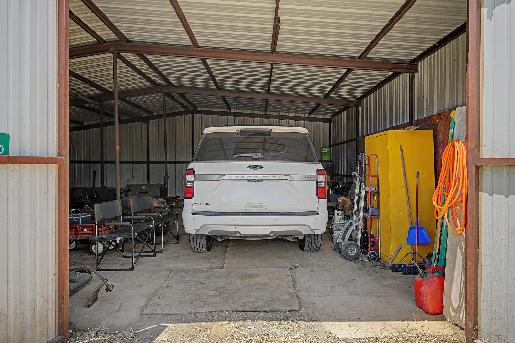 Big enough to fit a large SUV, even an Expedition Max with ease.