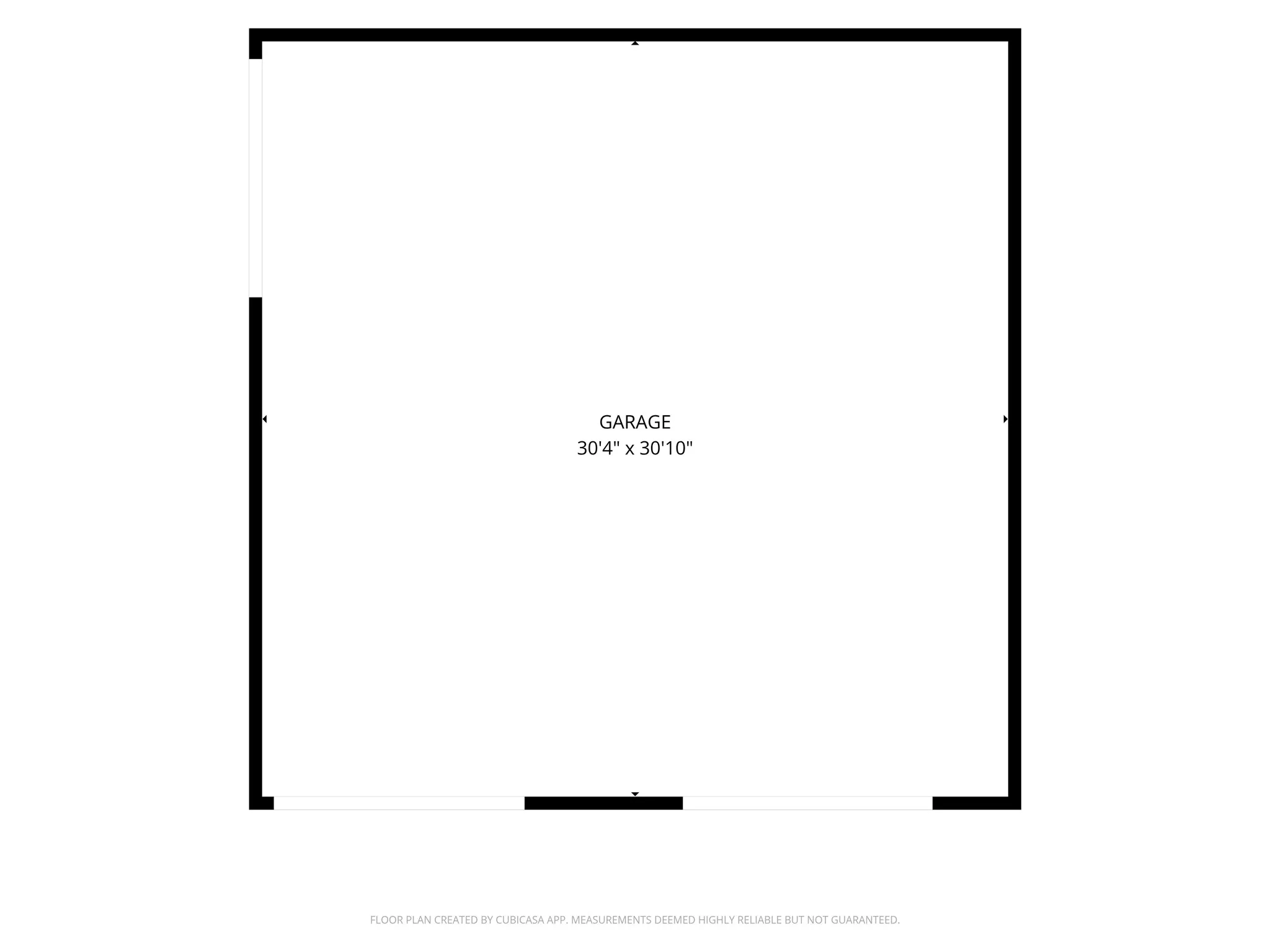 Shed floor plan.
