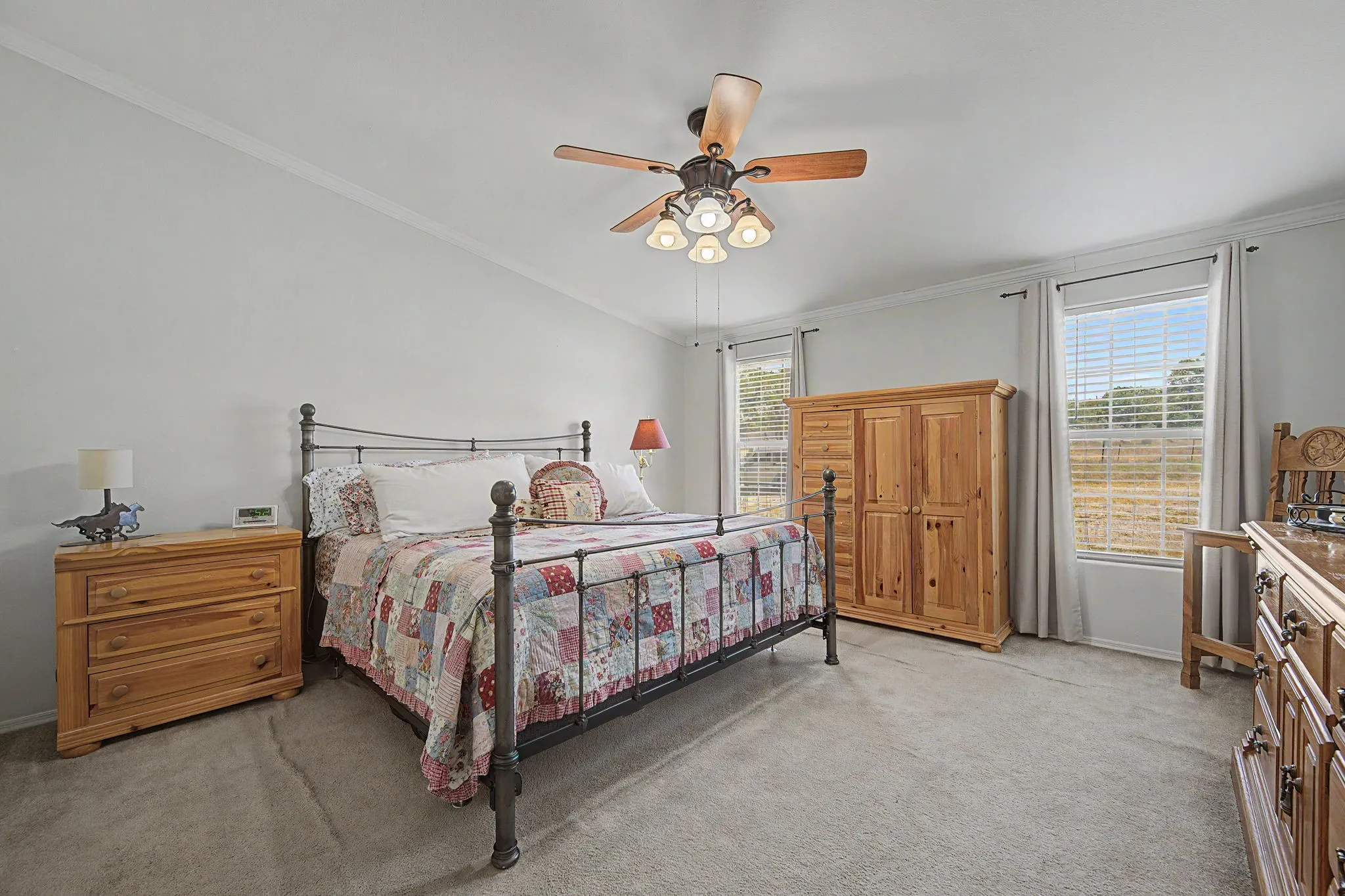 Split primary bedroom from other secondary rooms for private nights ahead.