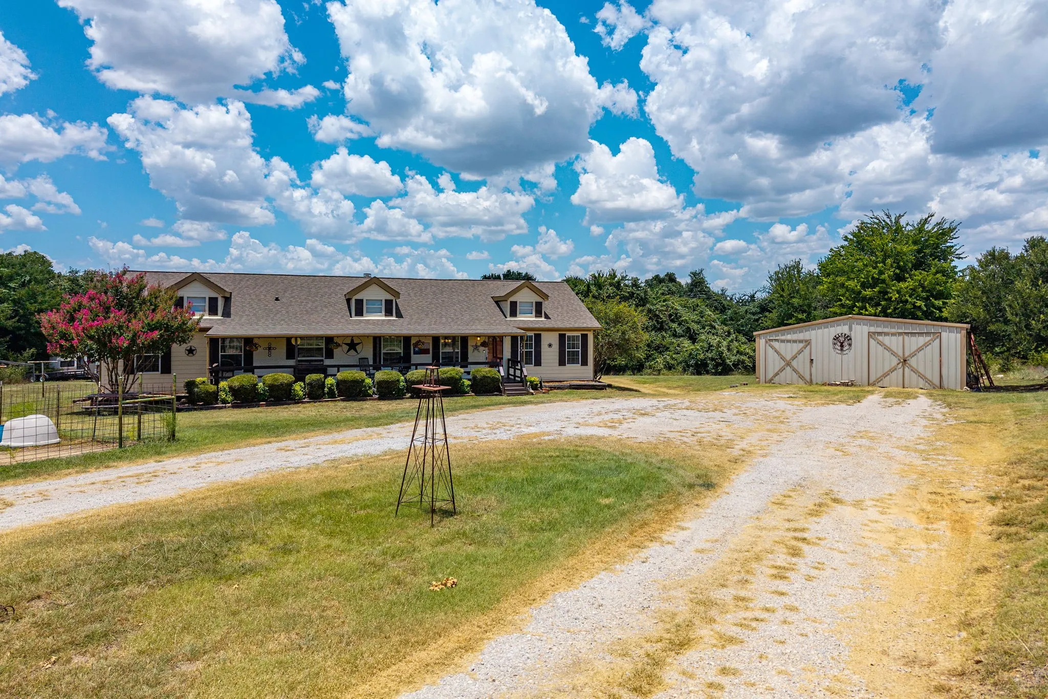 This home comes with multiple structures already, including a 30' x 30' shed for extra storage or garage space.