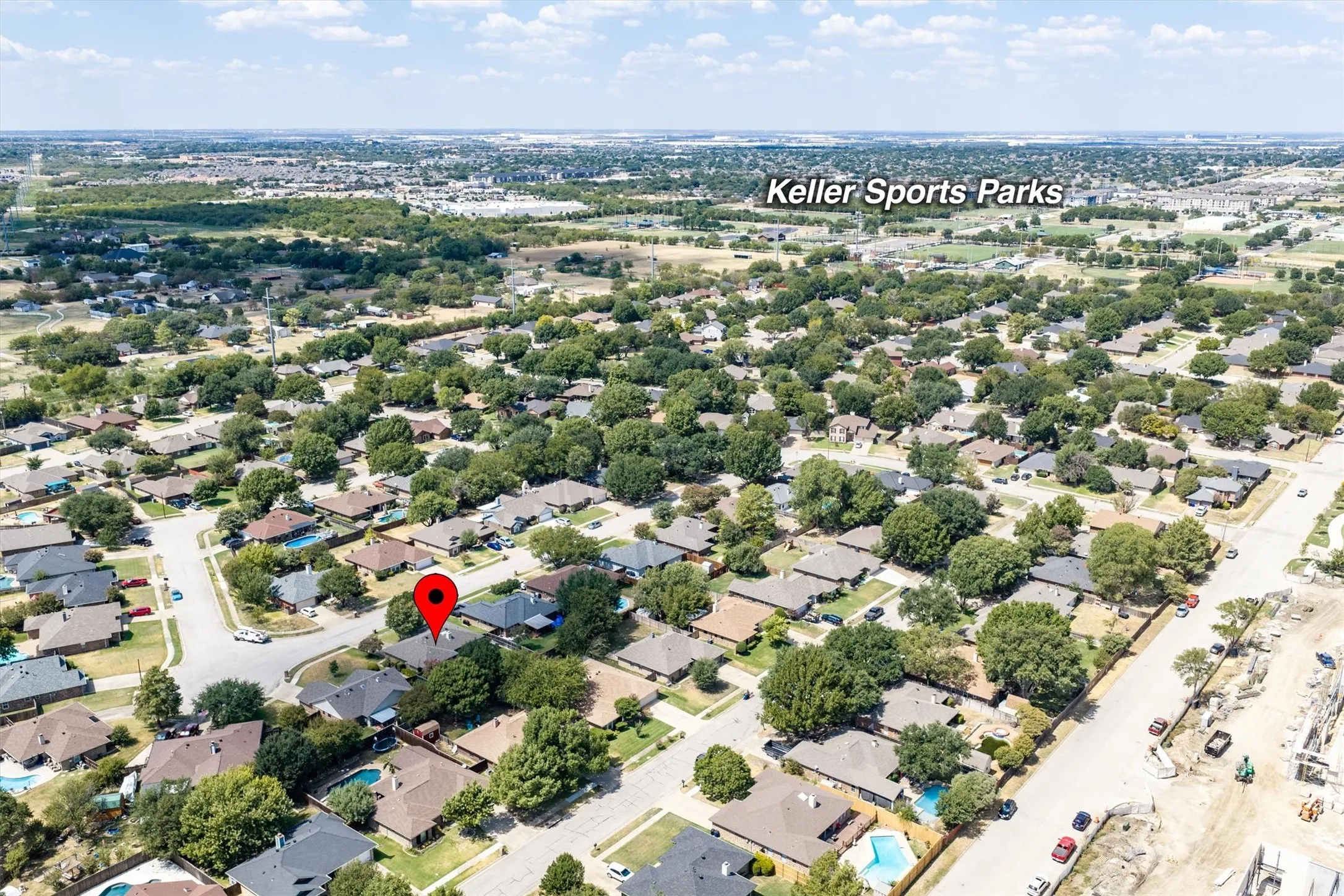 Walking Distance to Keller Sports Park