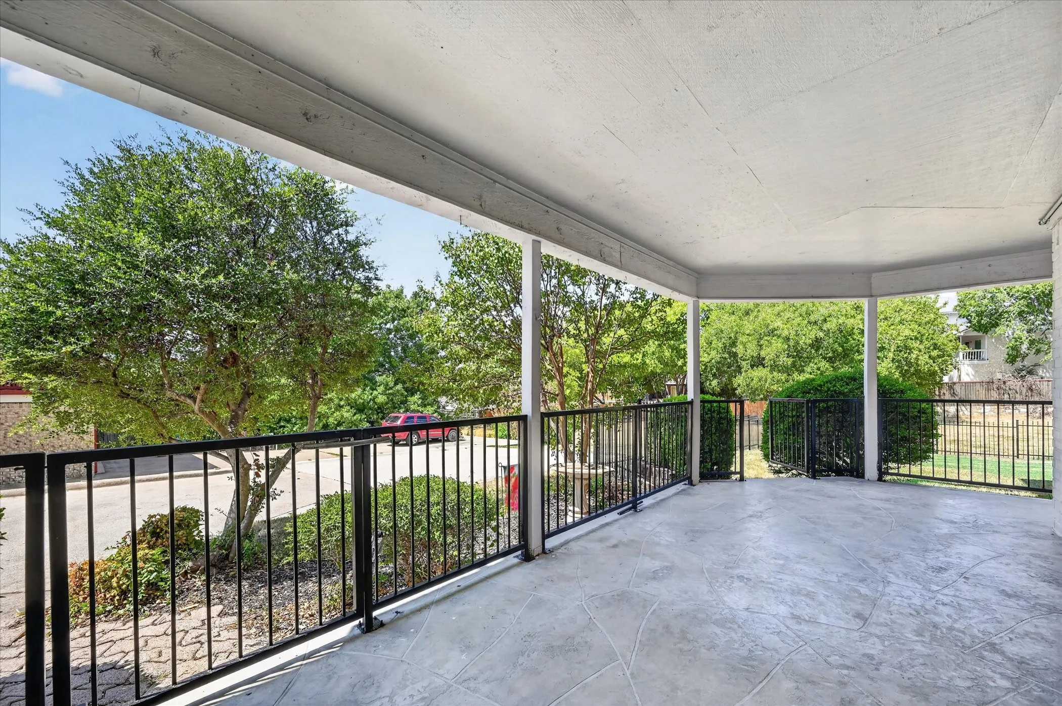 Downstairs patio