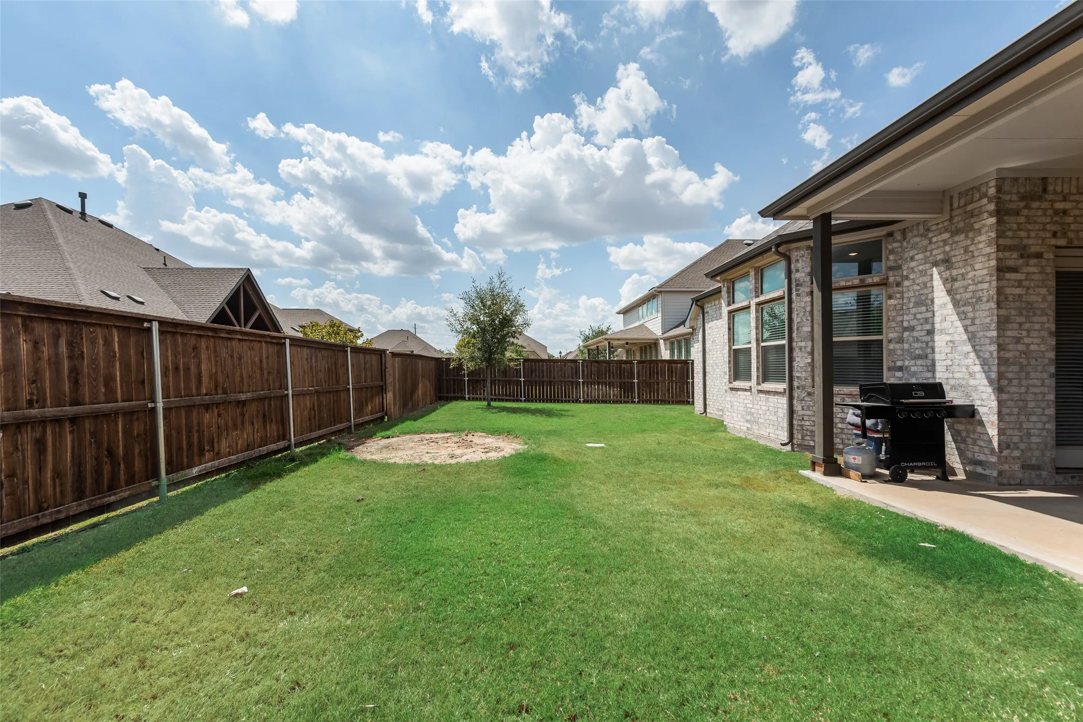Back yard at 1721 Pattenson Trl, Haslet, TX 76052 in Wellington subdivision